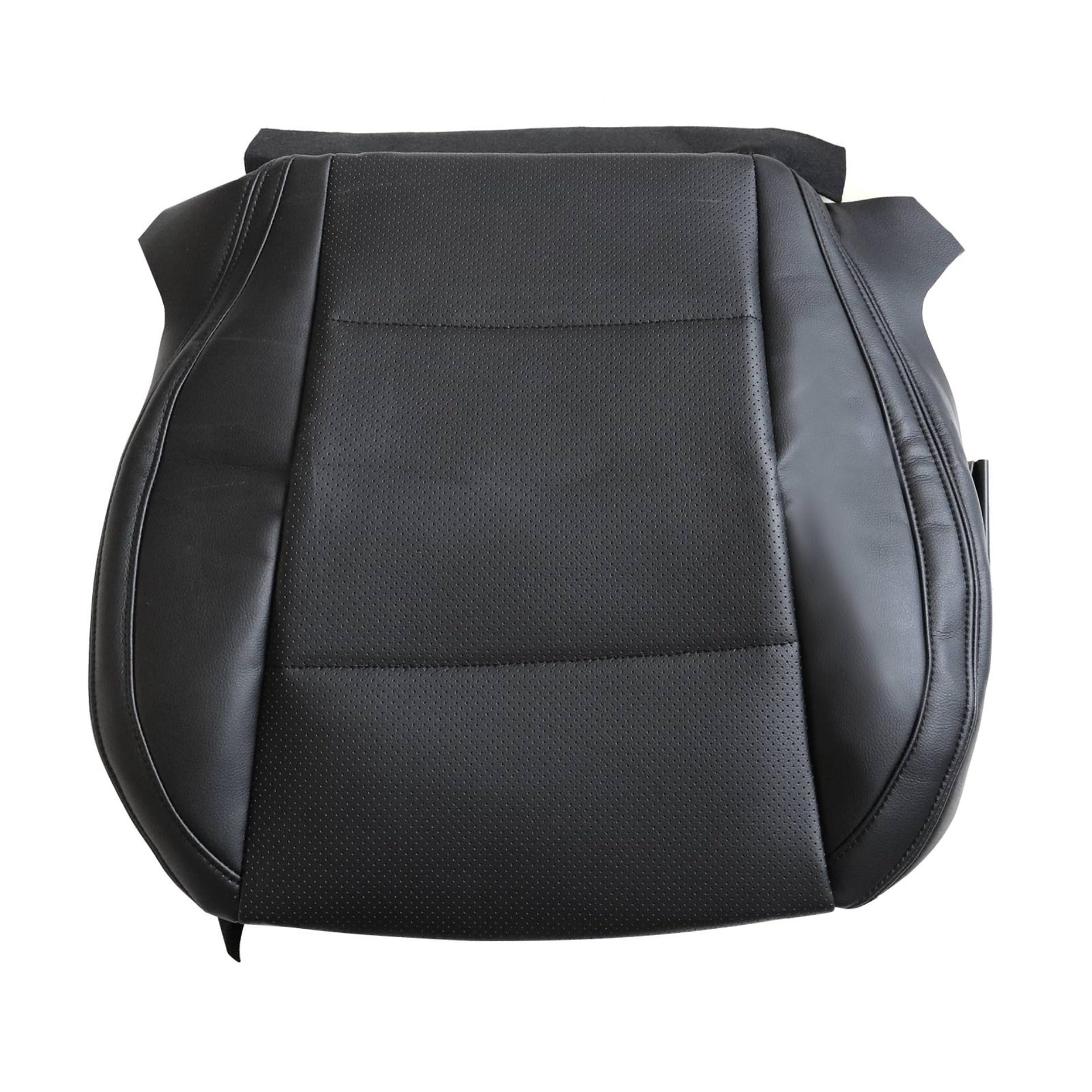 Perforated Leather Replacement Black Leather Seat Cover With White Stitching For Subaru Outback 2015-2019 - Driver Side Bottom Replacement Driver Bottom Seat Cover - Foto 4