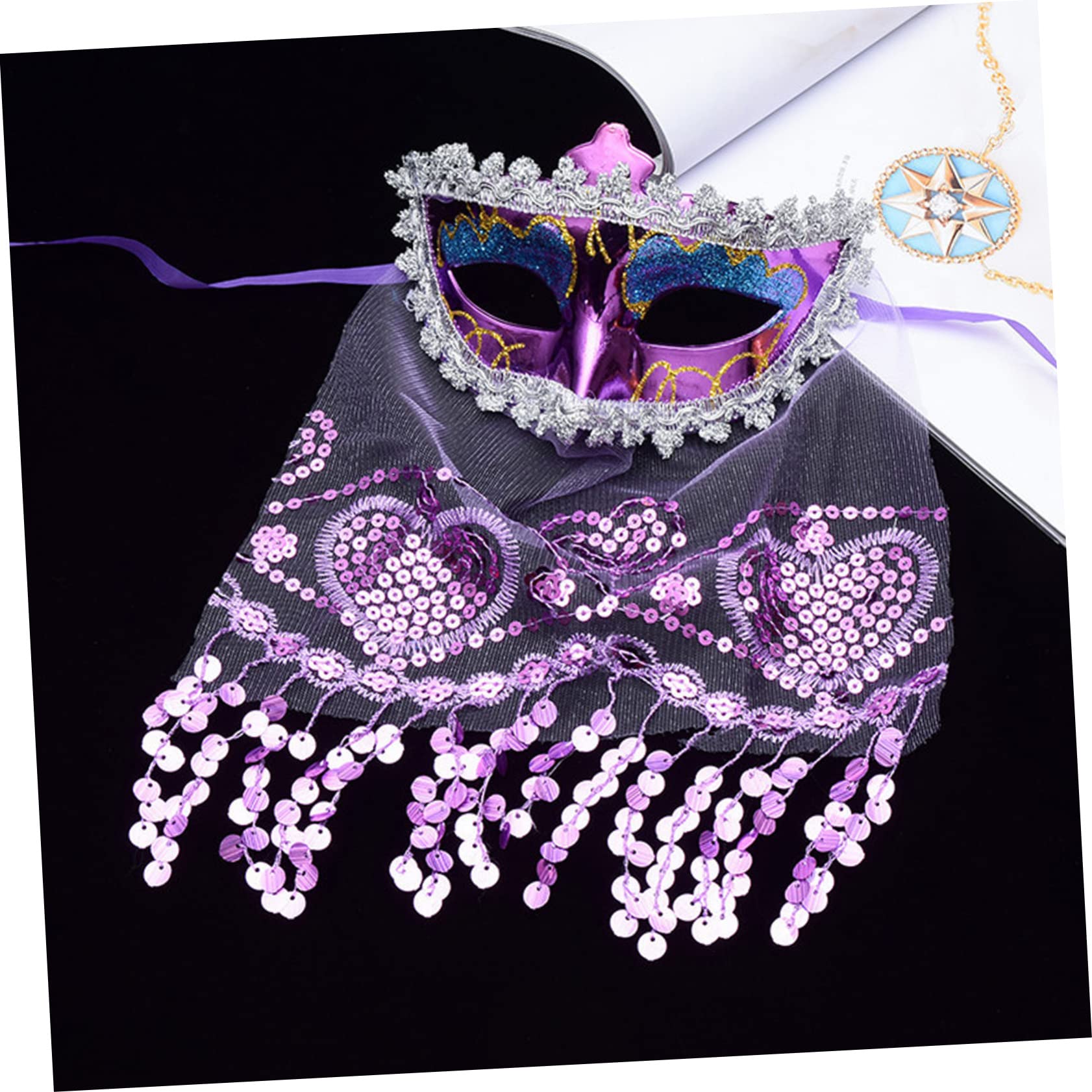 LIFKOME Stage Performance Masks Design Masquerade Women's Party Props