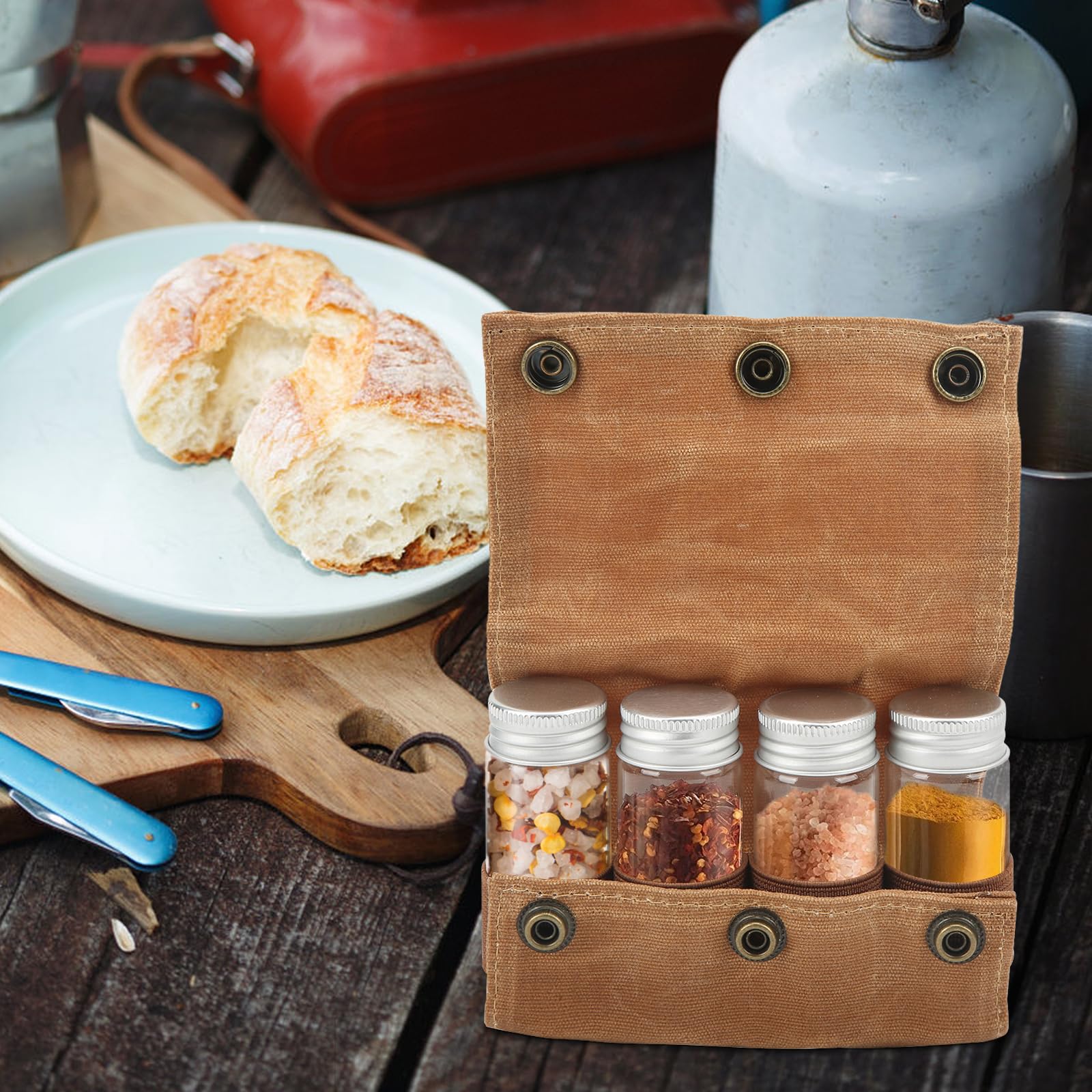 Ensemble De Pots à épices En Plastique 4-en-1, Ensembles De Salière Et