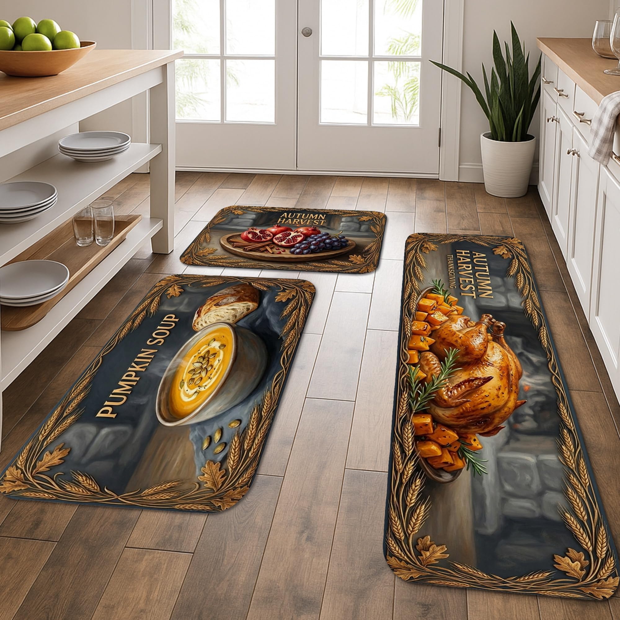Tapis de cuisine lavables pour protéger le sol devant l'évier