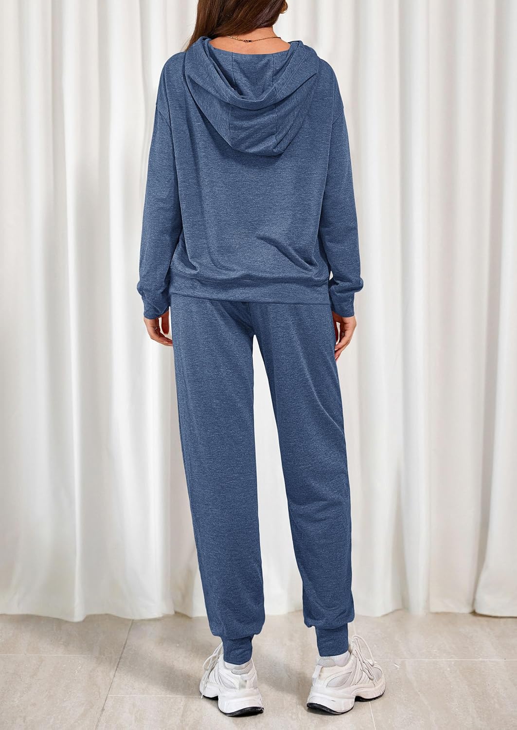 PRETTYGARDEN Women's 2 Piece Lounge Sets Fall Clothes Hoodies Sweatshirt Joggers Sweatpants Sweatsuits 2026 Airport Outfits - Image 4