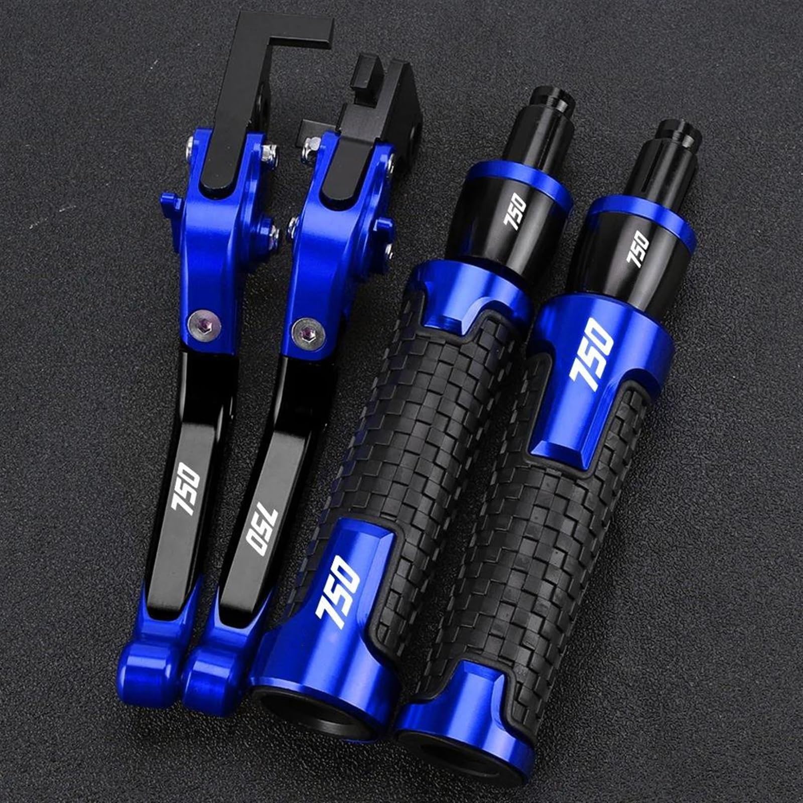 Palancas de protección manillar para Kawasaki Z750 ZR750L accesorio embrague regulable azul