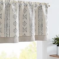 Vista 25 de Jinchan - Cenefa floral para cocina, cortina de privacidad para ventanas de 16 pulgadas, estilo rústico de casa de campo, para sala de estar