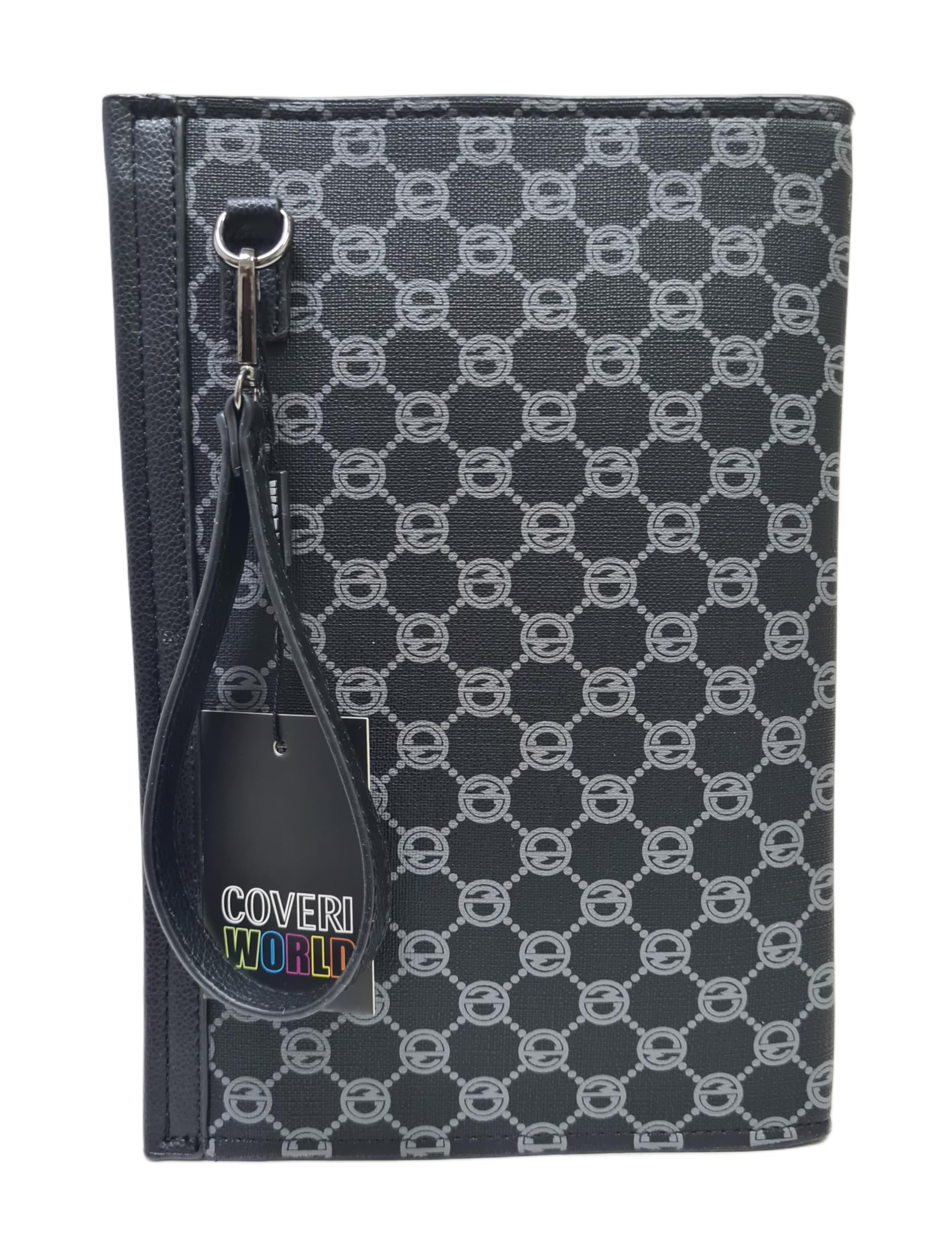 Coveri Borsa Uomo a Mano Grande, Dimensioni 29x20x4,5 cm, Sottobraccio con Manico Rimovibile, Design Monogramma, Art. 4760 Colore Nero