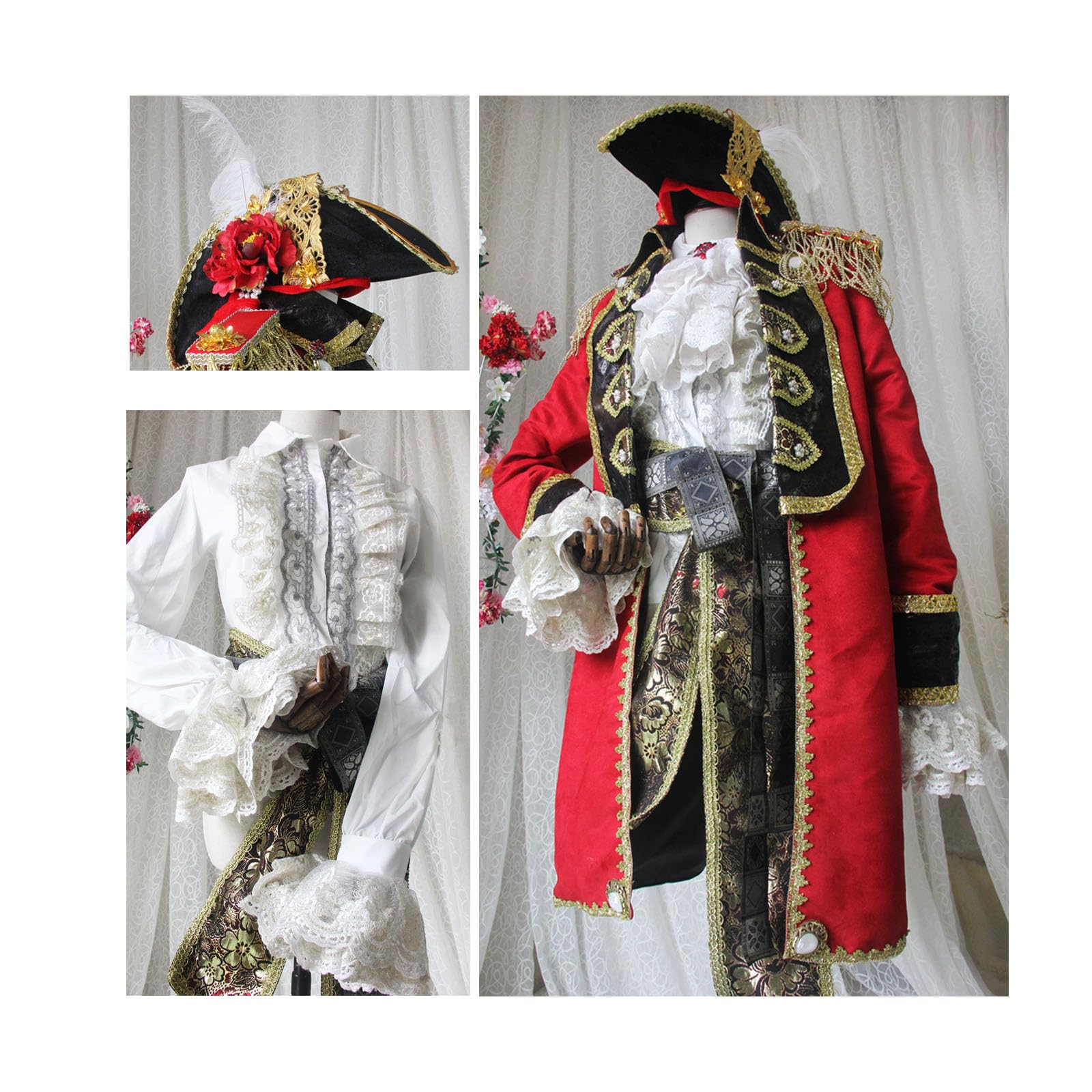 Amazon.co.jp: [SDCADQ] ヘタリア APH イギリス 海賊の服 海賊紳士