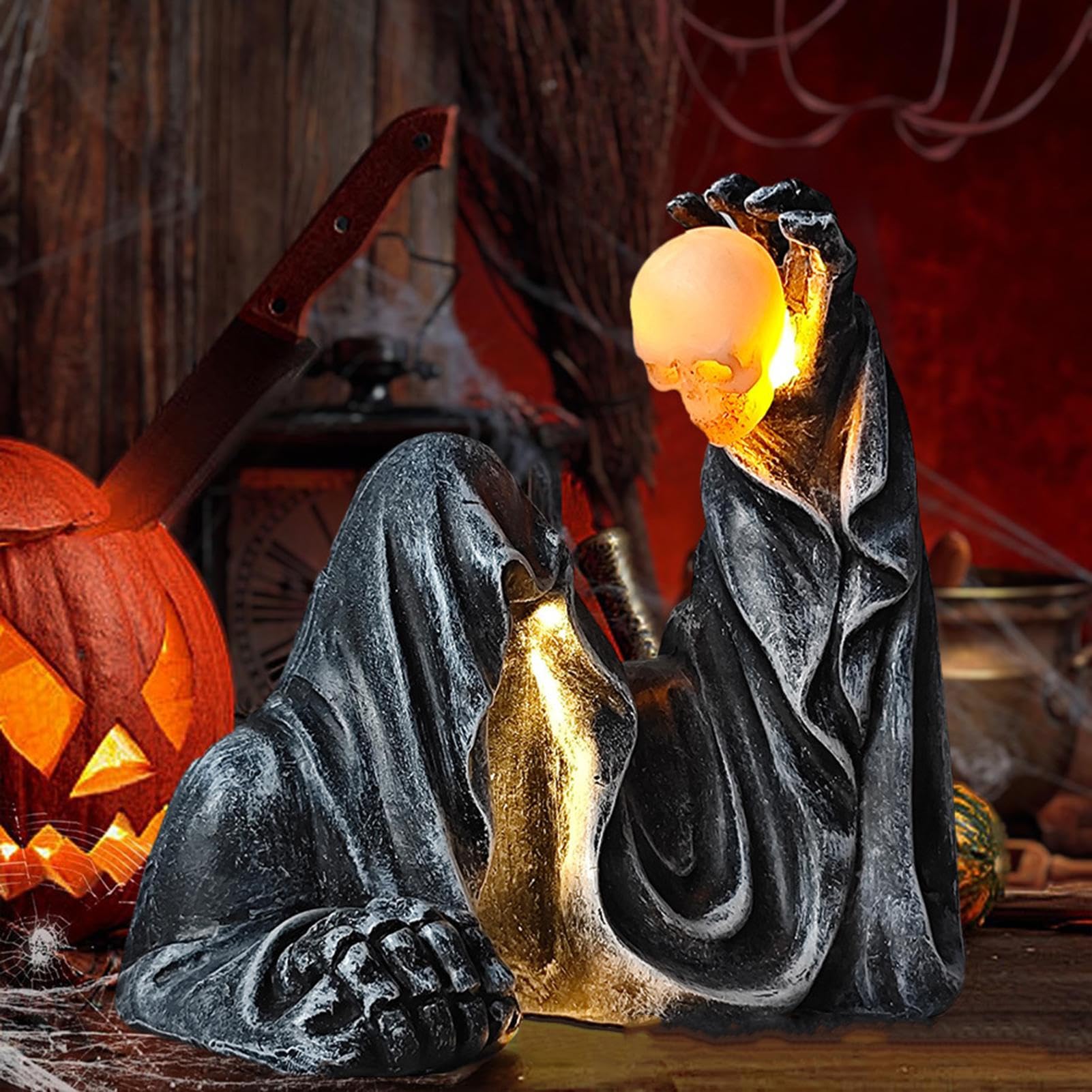 Figurki Halloween Dekoracje Z Czarnymi Pelerynami Na Halloween