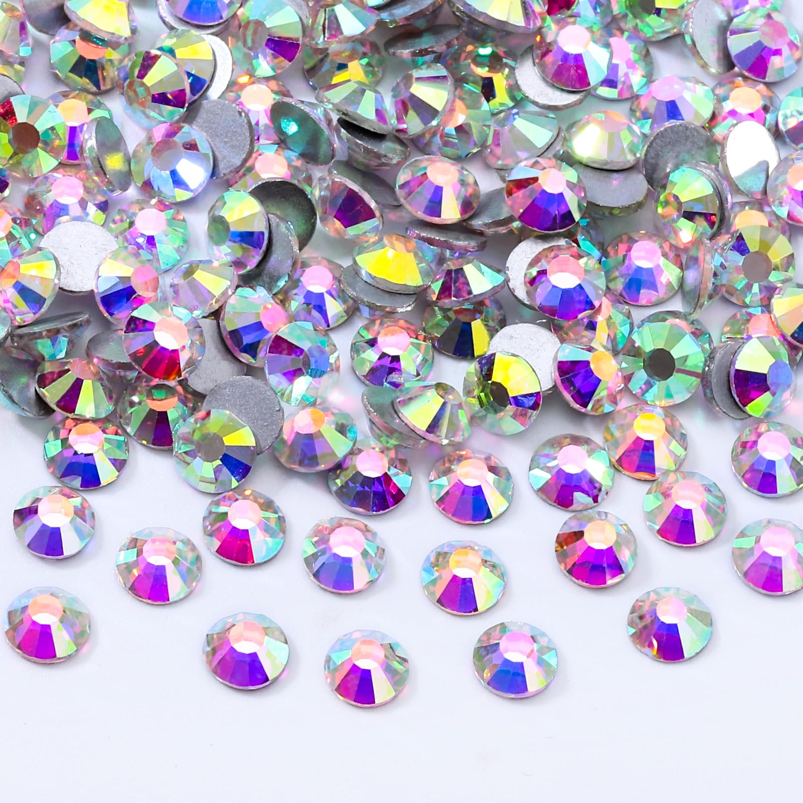 2880PCS Crystal AB SS16 Flatback Rhinestones(3.8–4.0mm)