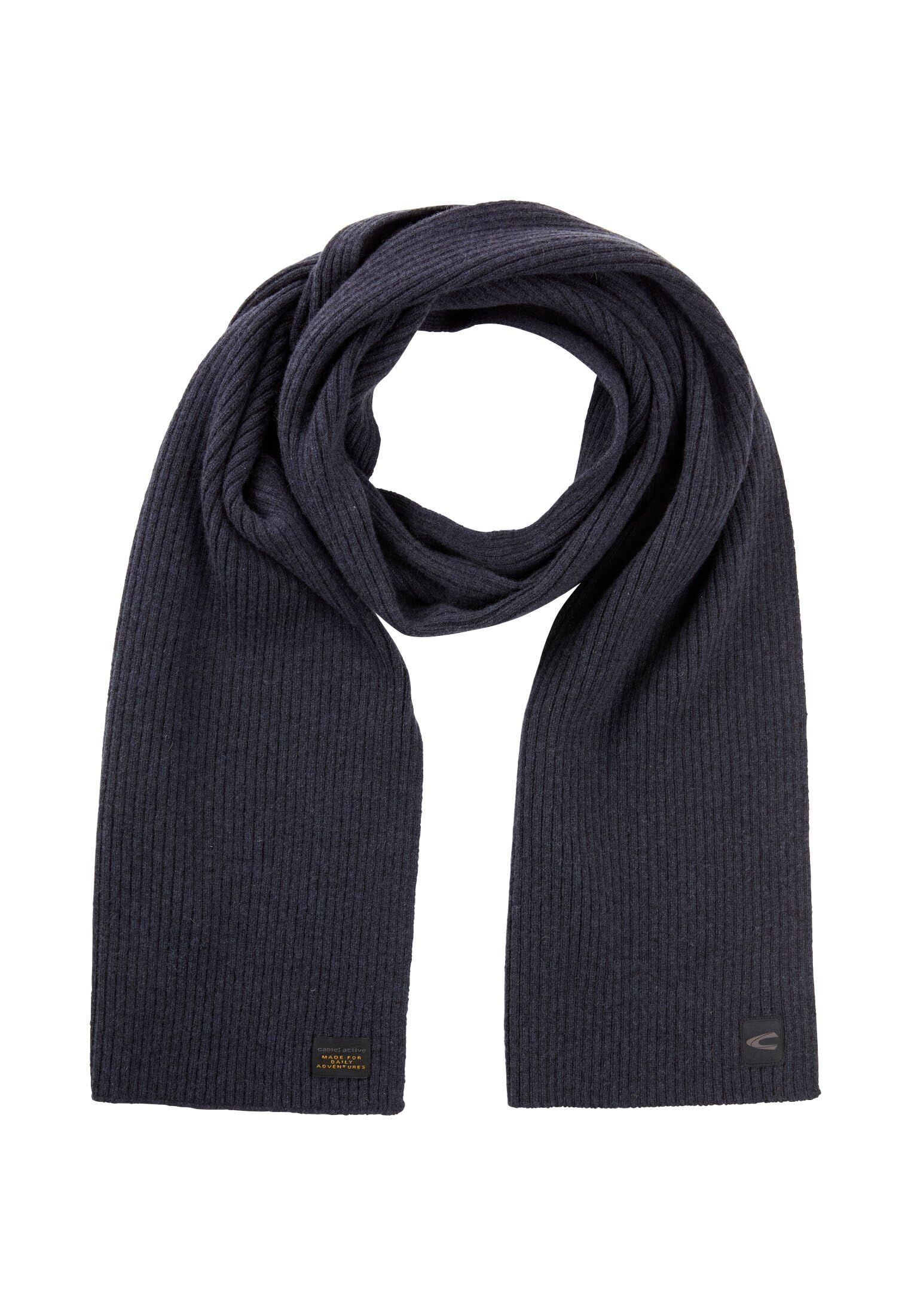 camel active Herren Strickschal aus reiner Lammwolle