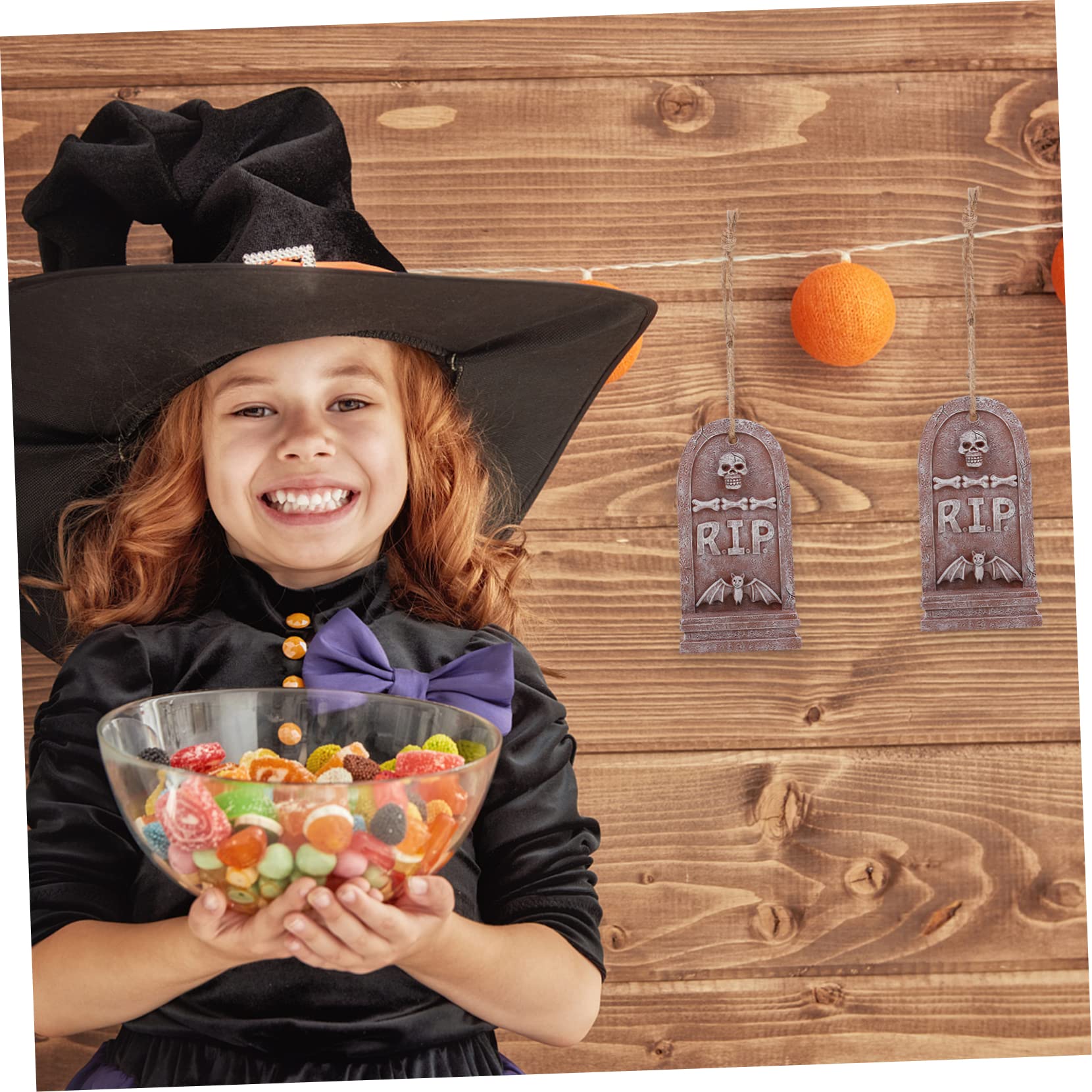 Tofficu 3stücke Halloween Resin Grabstein Dekoration Anhänger Für Und Außendekoration Gruselige Halloween Schaffen Mit Hochwertigem Resin Für Partys Und Festliche Anlässe