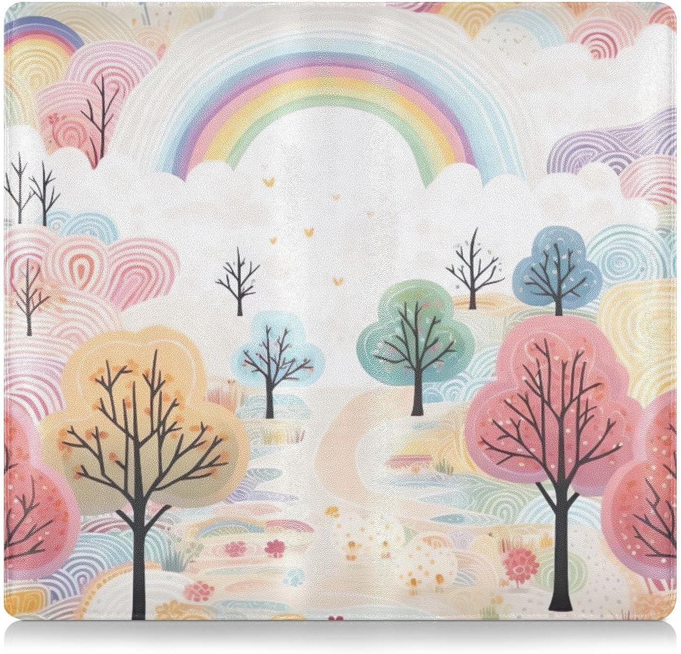 Colorful Forest Car Registration and Insurance Holder Leather Vehicle Glove Box Car Organizer Auto Truck Comparment Accessories Case for Essential Documents,Driver License and Cards