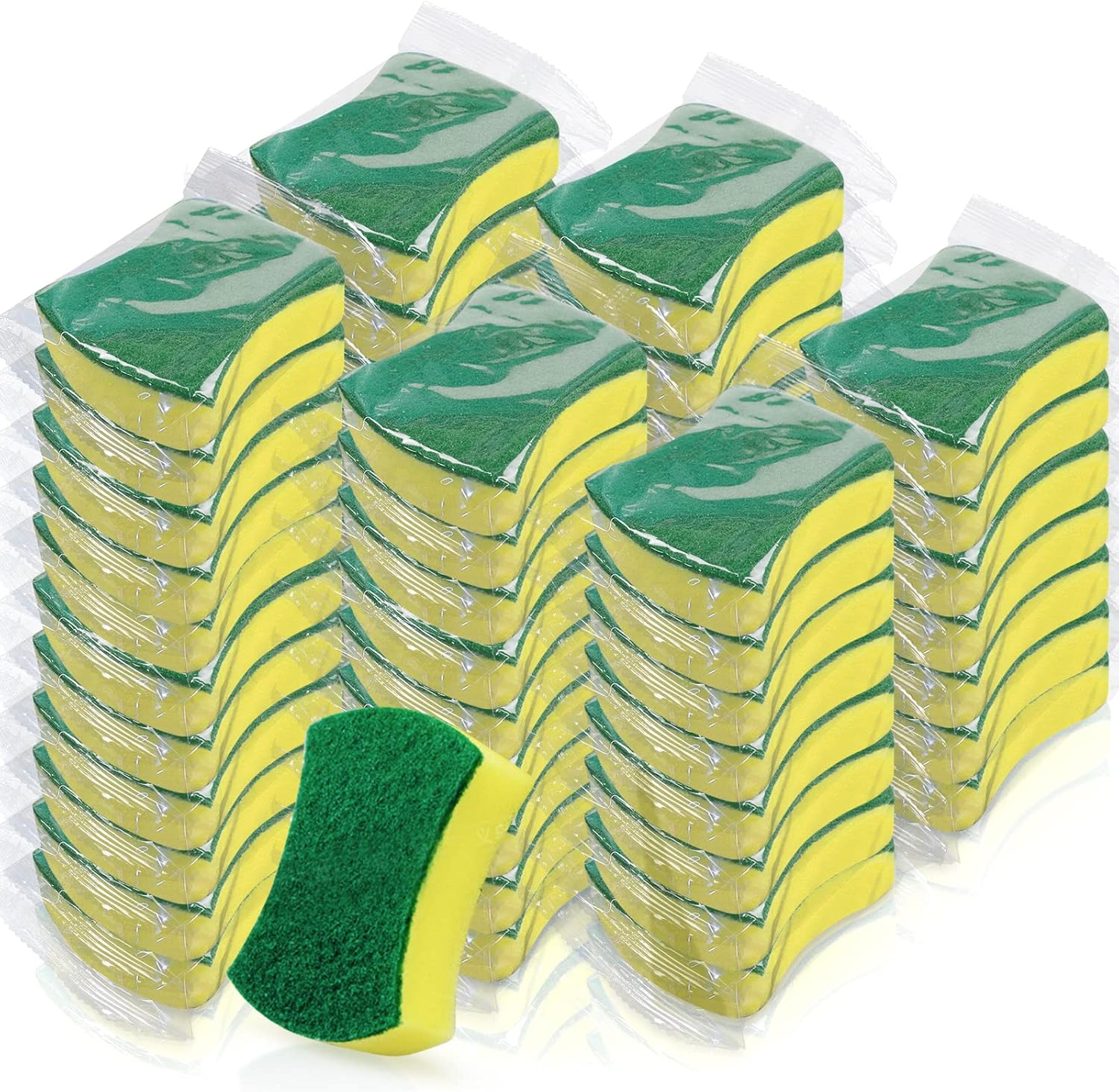 Paquete de 56 esponjas envueltas individualmente, esponjas envueltas individualmente, esponjas envueltas individualmente, empaquetadas a granel para