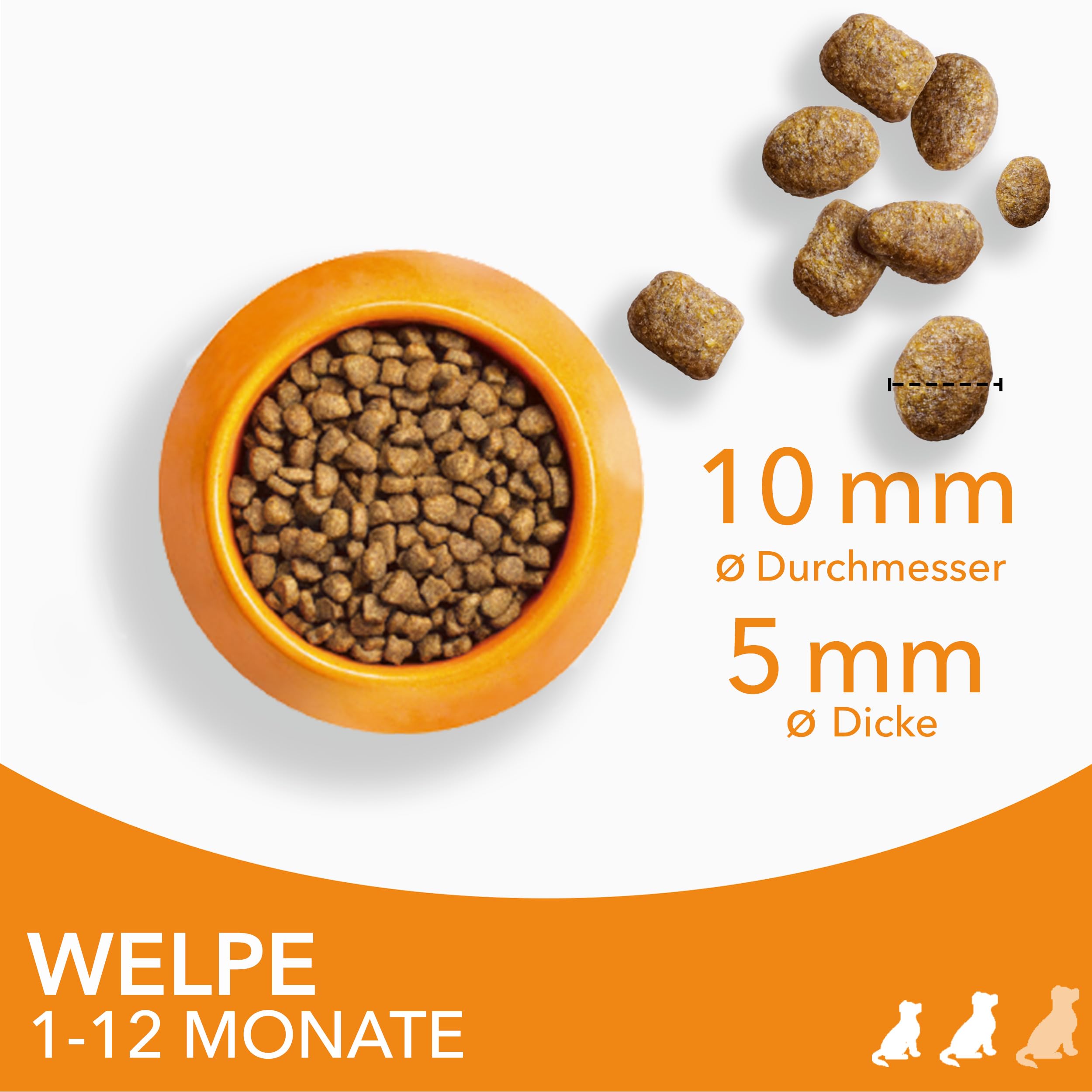 IAMS Welpenfutter trocken mit Huhn für kl. & mittelgroße Rassen, 12kg | Trockenfutter | für Welpen | für Junior Hunde | im Alter von 1-12 Monaten | für kleine & mittelgroße Rassen