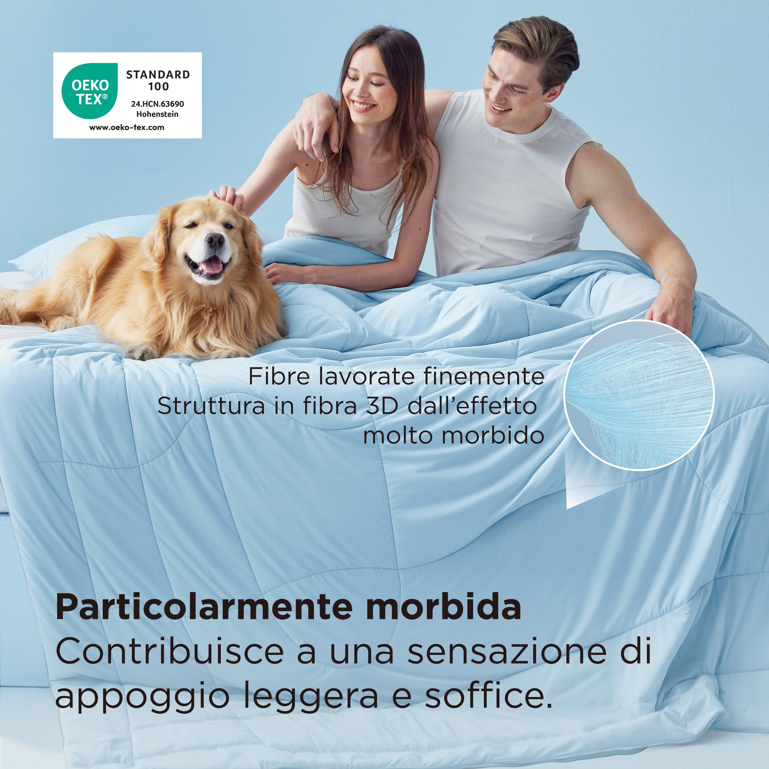 Bedsure Piumone estivo rinfrescante reversibile 240x220 - Piumone rinfrescante Arc-Chill Q-Max > 0,4, Coperta estiva leggera e sottile per sudorazioni notturne e dormienti caldi