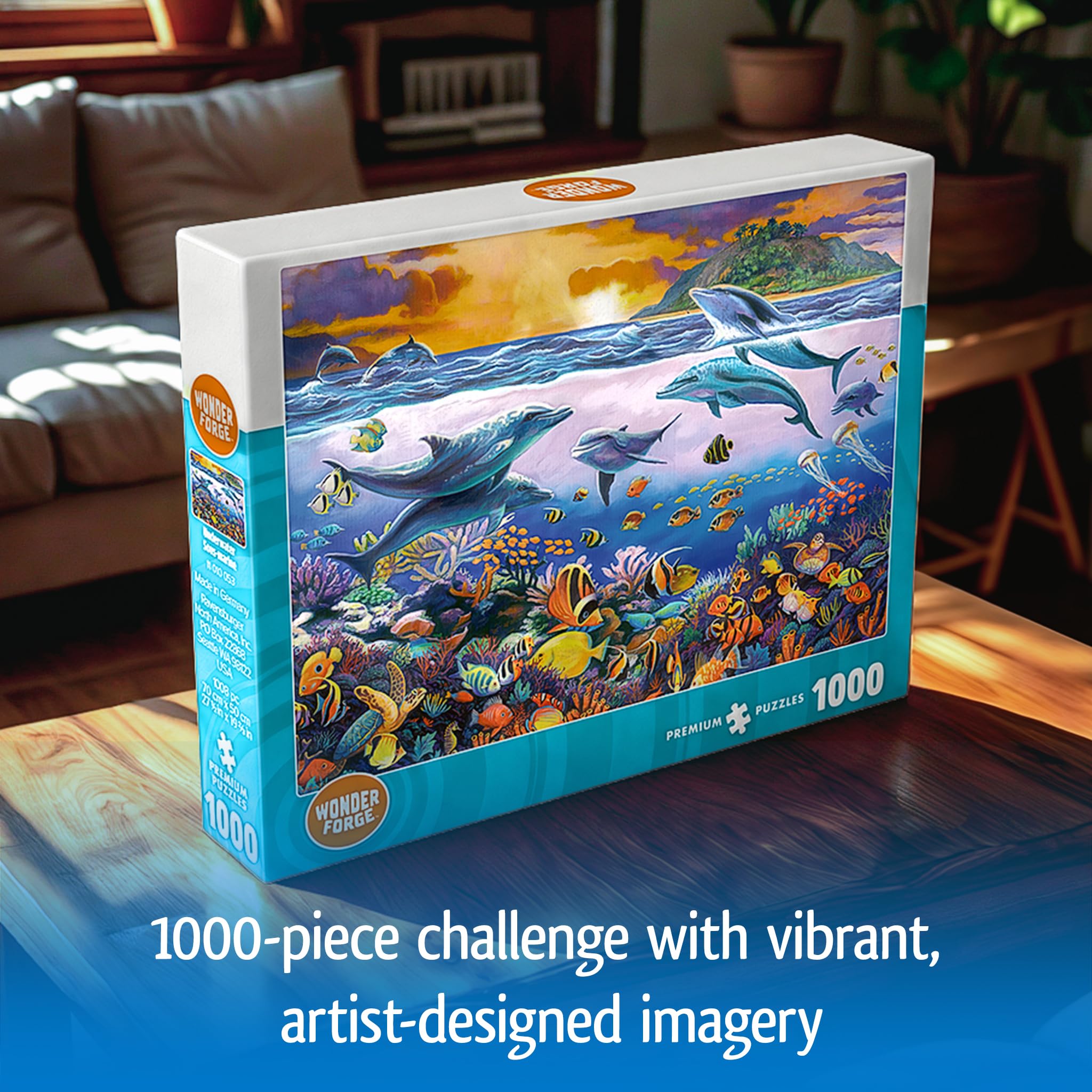 Amazon.com: Wonder Forge Underwater Frolic 1000 Piece Jigsaw