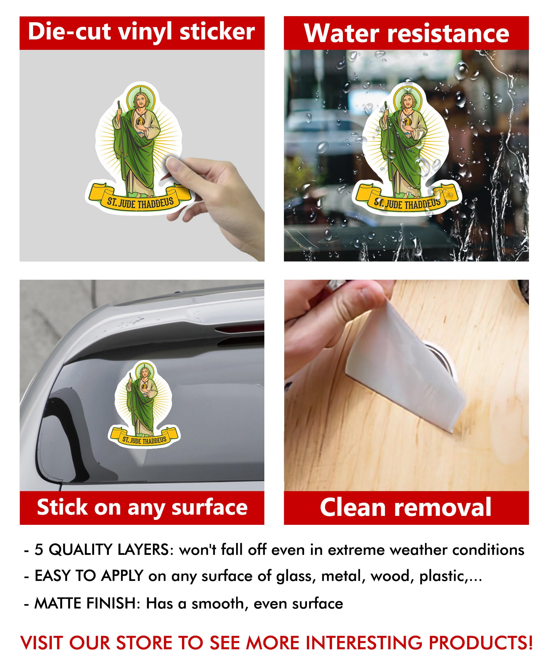 Amazon.com: St Jude Thaddeus Catholic Sticker : Electronics