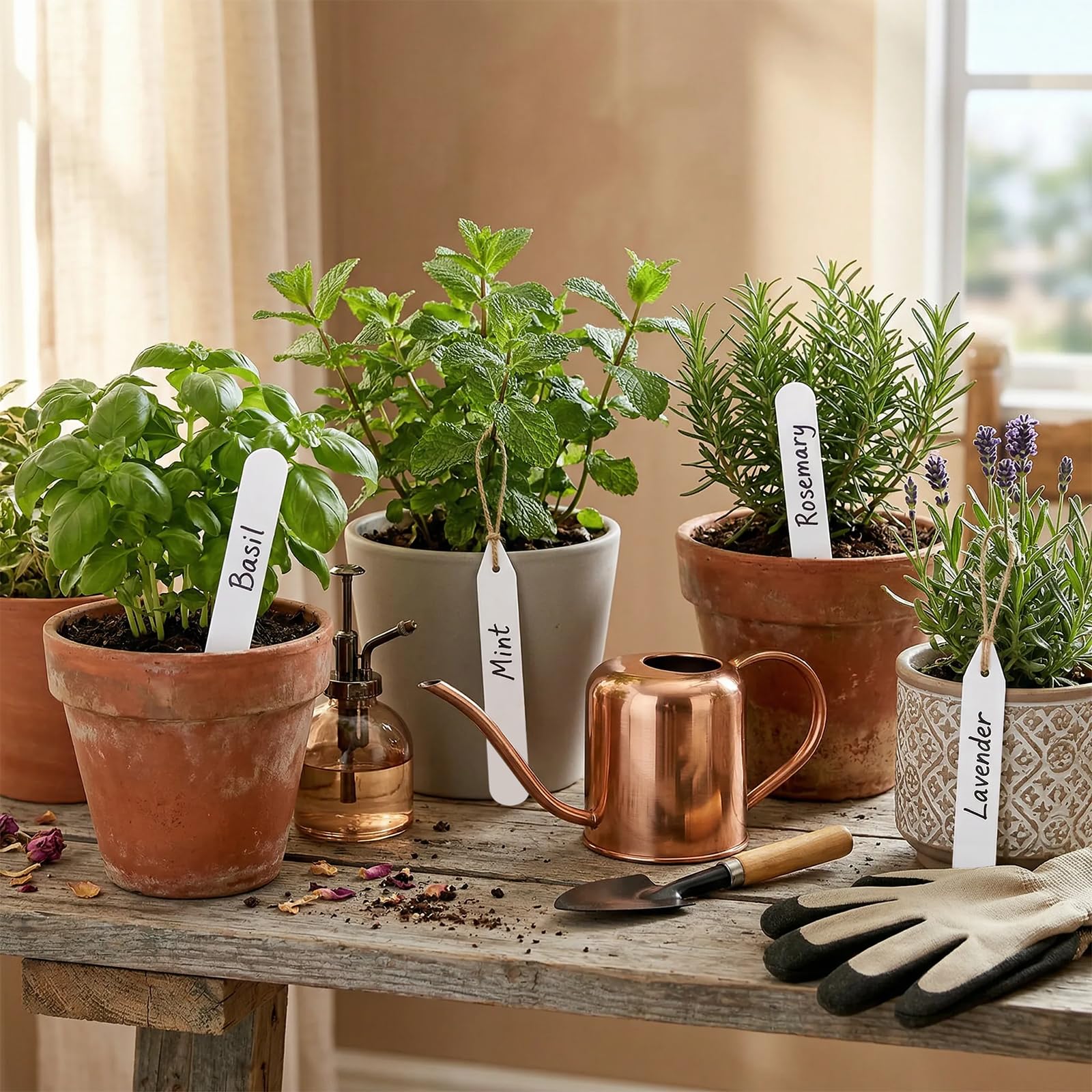 Amazon.com: Whaline 200Pcs Thick Plastic Plant Labels with Hole