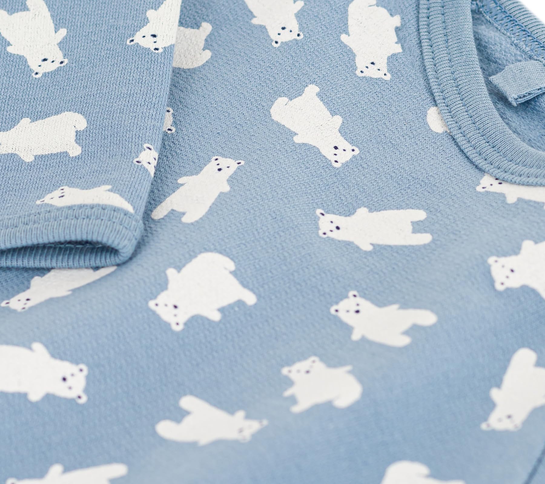 Petit Bateau Pyjama bébé en Molleton gratté imprimé