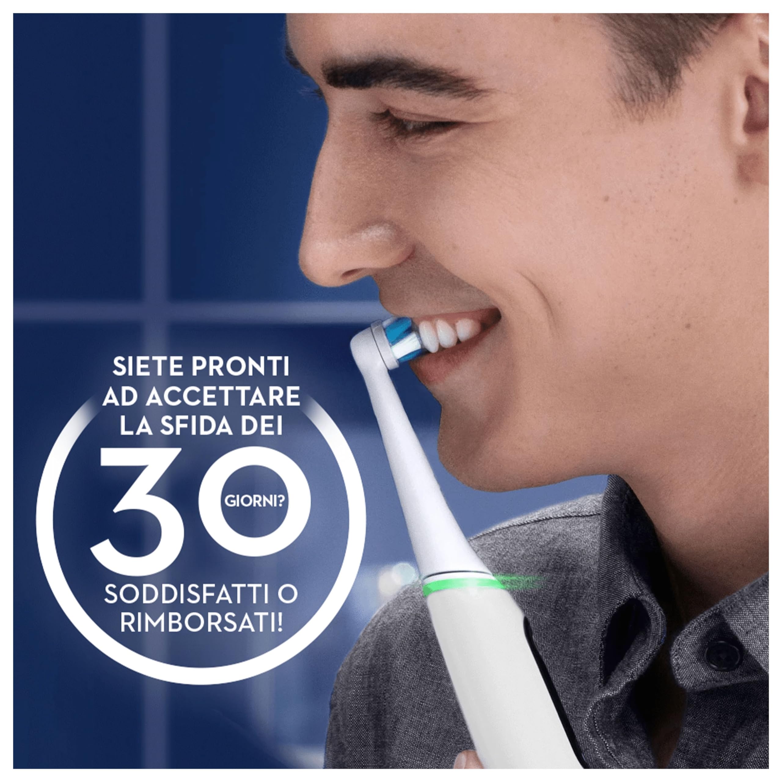 Oral-B Spazzolino Elettrico Ricaricabile iO6 Nero Con Custodia Da Viaggio, 1 Spazzolino + 1 Dentifricio Sensibilità e Gengive Calm 75ml