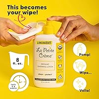 Vista 5 de La Petite Creme French Premium Liniment - Loción para bebés, alternativa de crema para pañales a las toallitas húmedas, crema hidratante suave