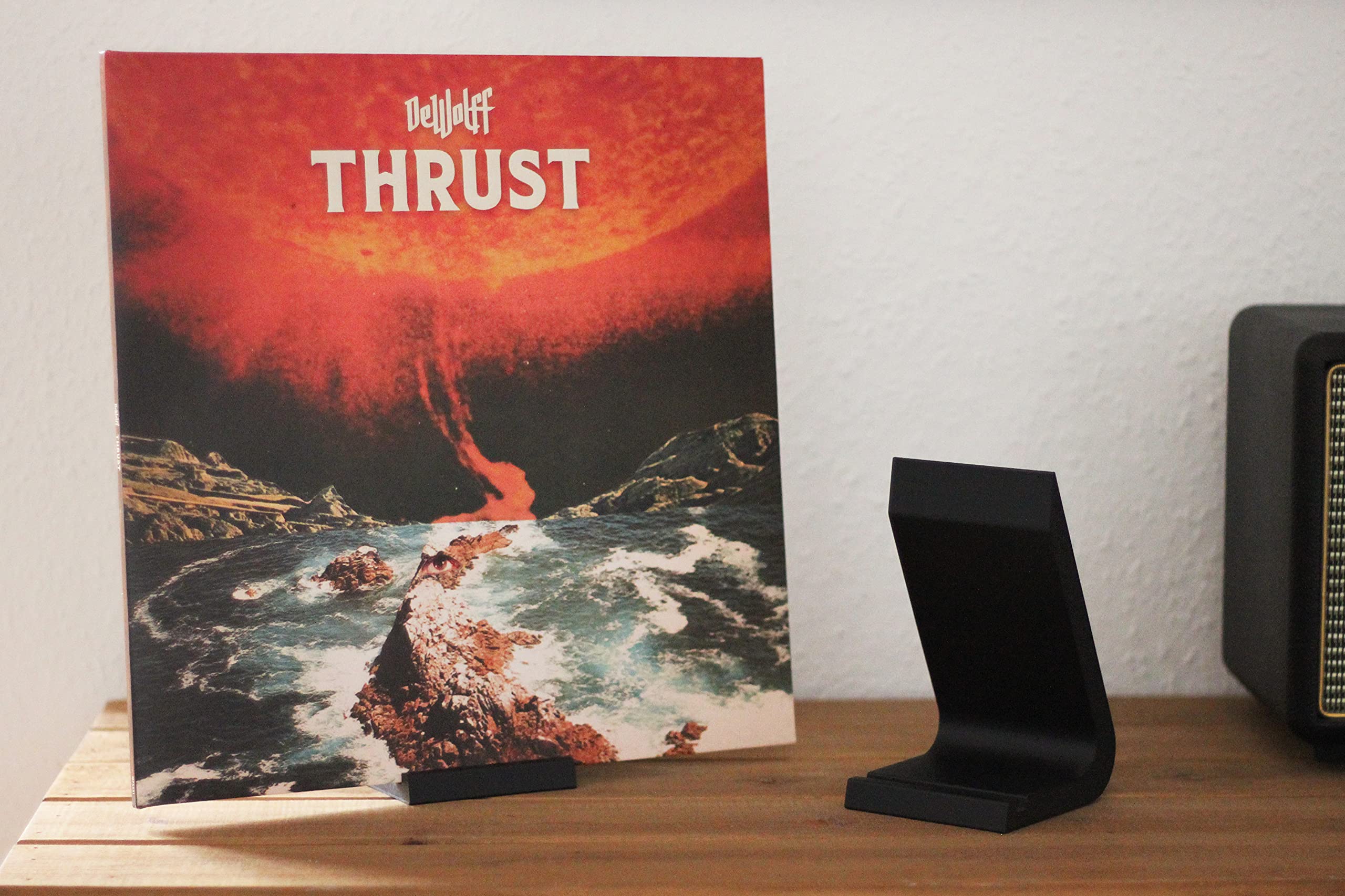 NewGround Designs Espositore LP, display in vinile, supporto per dischi in vinile, decorazione da 12"