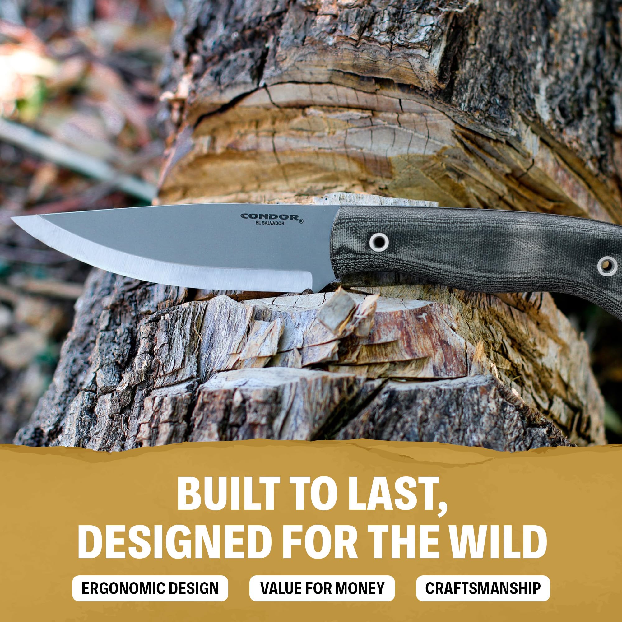 Amazon.com : Condor Tool & Knife Ripper Fixed Blade Knife - 1095
