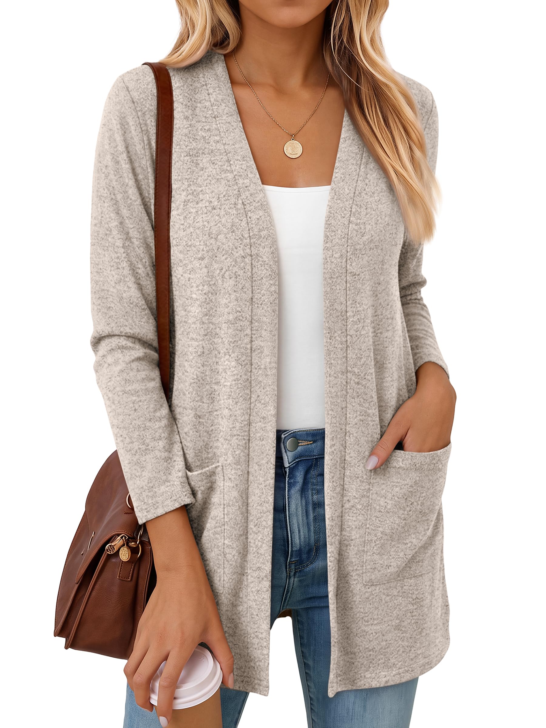 LILLUSORY Womens Lightweight Long Cardigans Fall Clothes