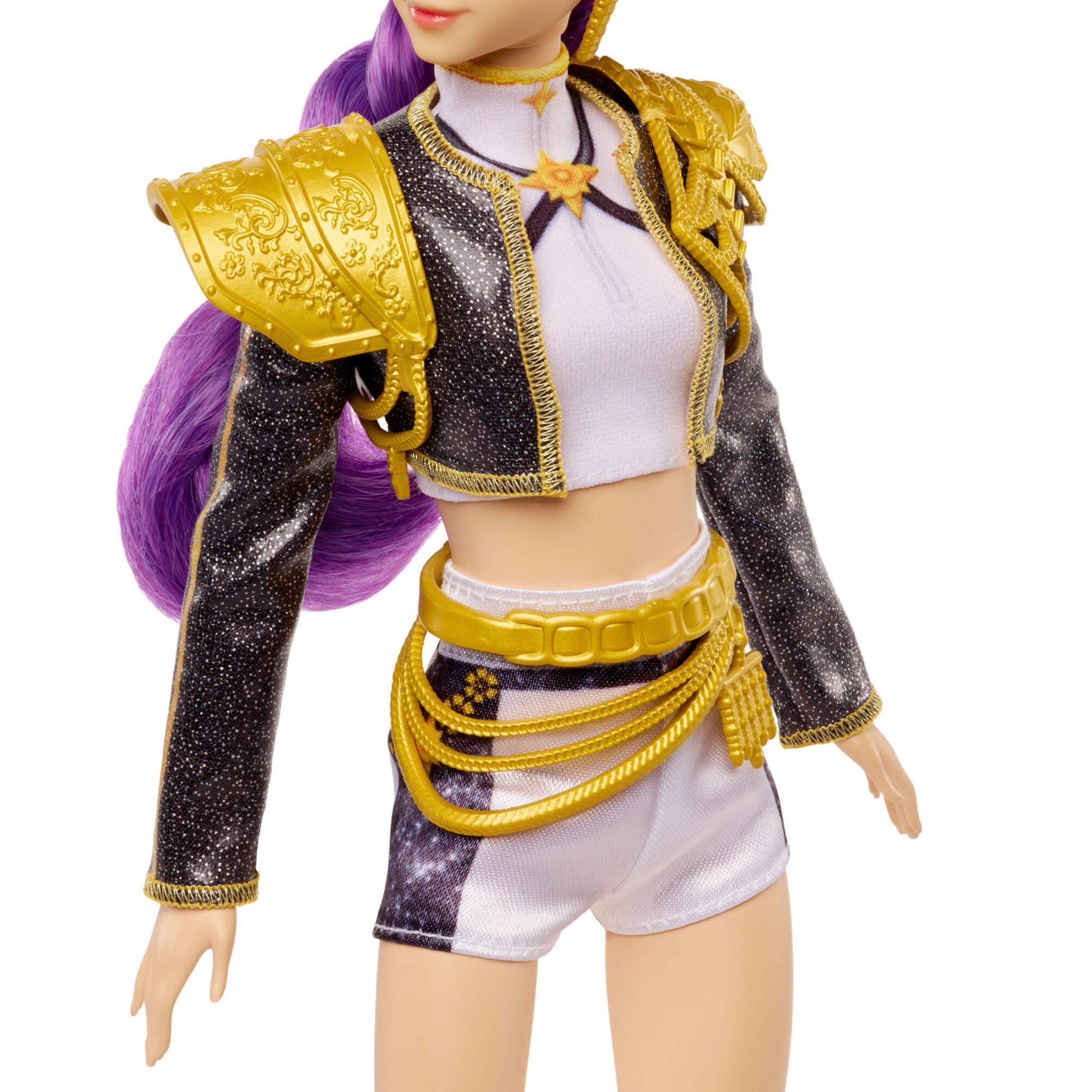 Mattel KPOP Demon Hunters HUNTR/X Rumi “Golden” Muñeca Cantante | Con conjunto distintivo removible, 5 articulaciones, inspirada en la película, JRN40