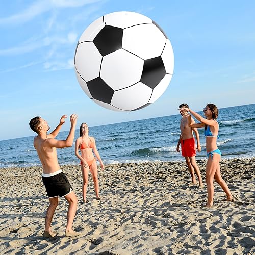 Miniatura 7 de Lewtemi Pelotas deportivas inflables gigantes grandes, pelota de playa, béisbol, fútbol, arcoíris, baloncesto, fútbol para deportes, fiesta de