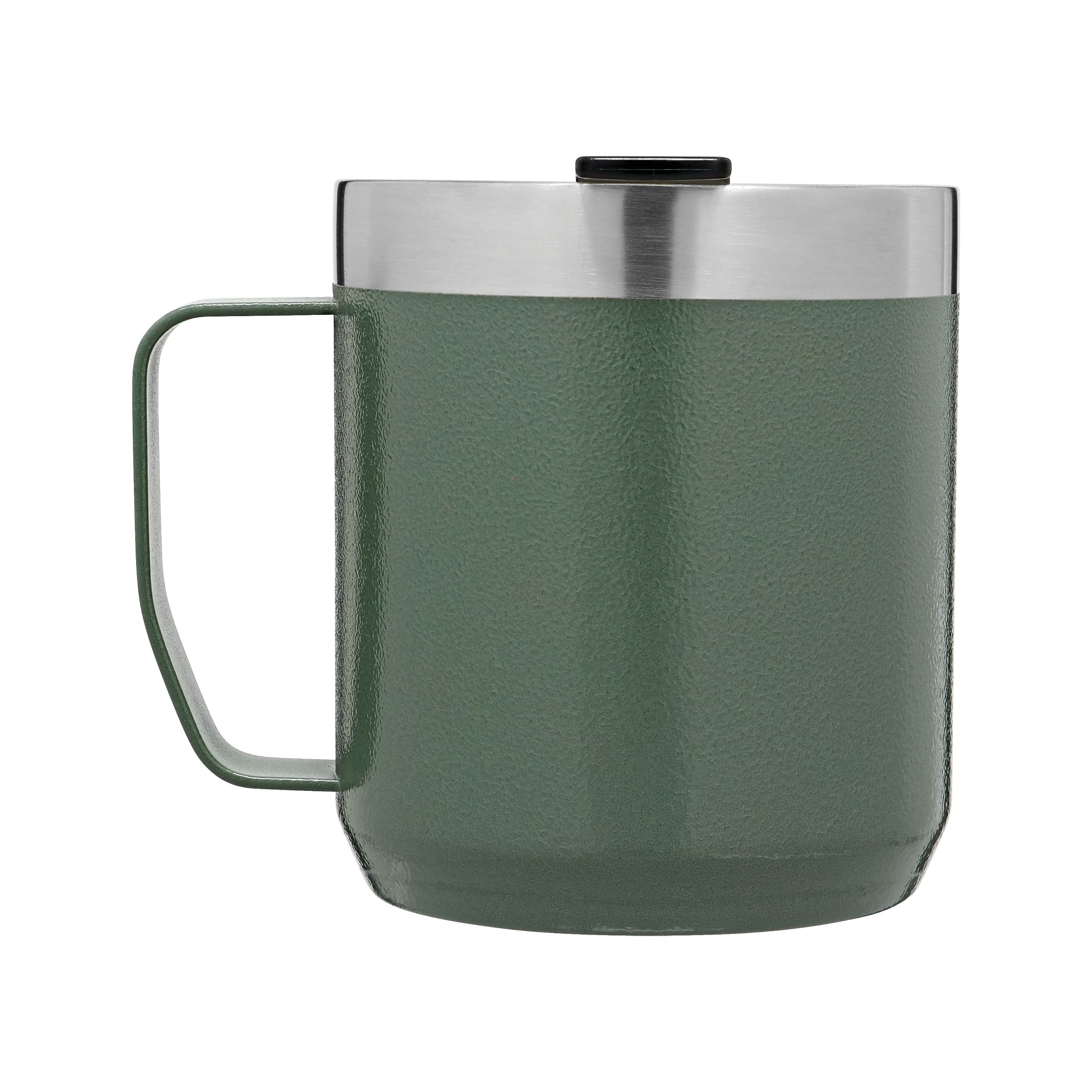 STANLEY 1913 Classic Legendary Camp Mug Termo Café 0.35L - Green | 1.5 Horas Caliente - 3 Horas Frío - Vaso Cafe para Llevar - Apta Para Lavavajillas - Vaso Termico de Acero Inoxidable