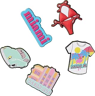 Jibbitz 5-Pack City Shoe Charms | Jibbitz for Crocs, Miami, Small