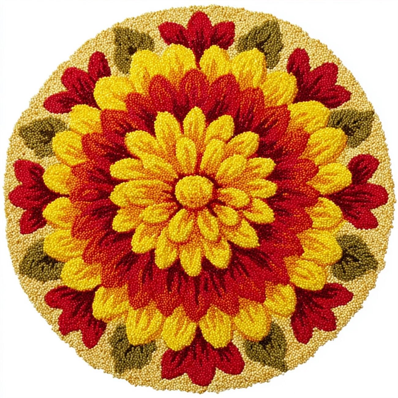 Kitquiver Tapestry Kits for Adults Fantasy Dahlia 80x80cm