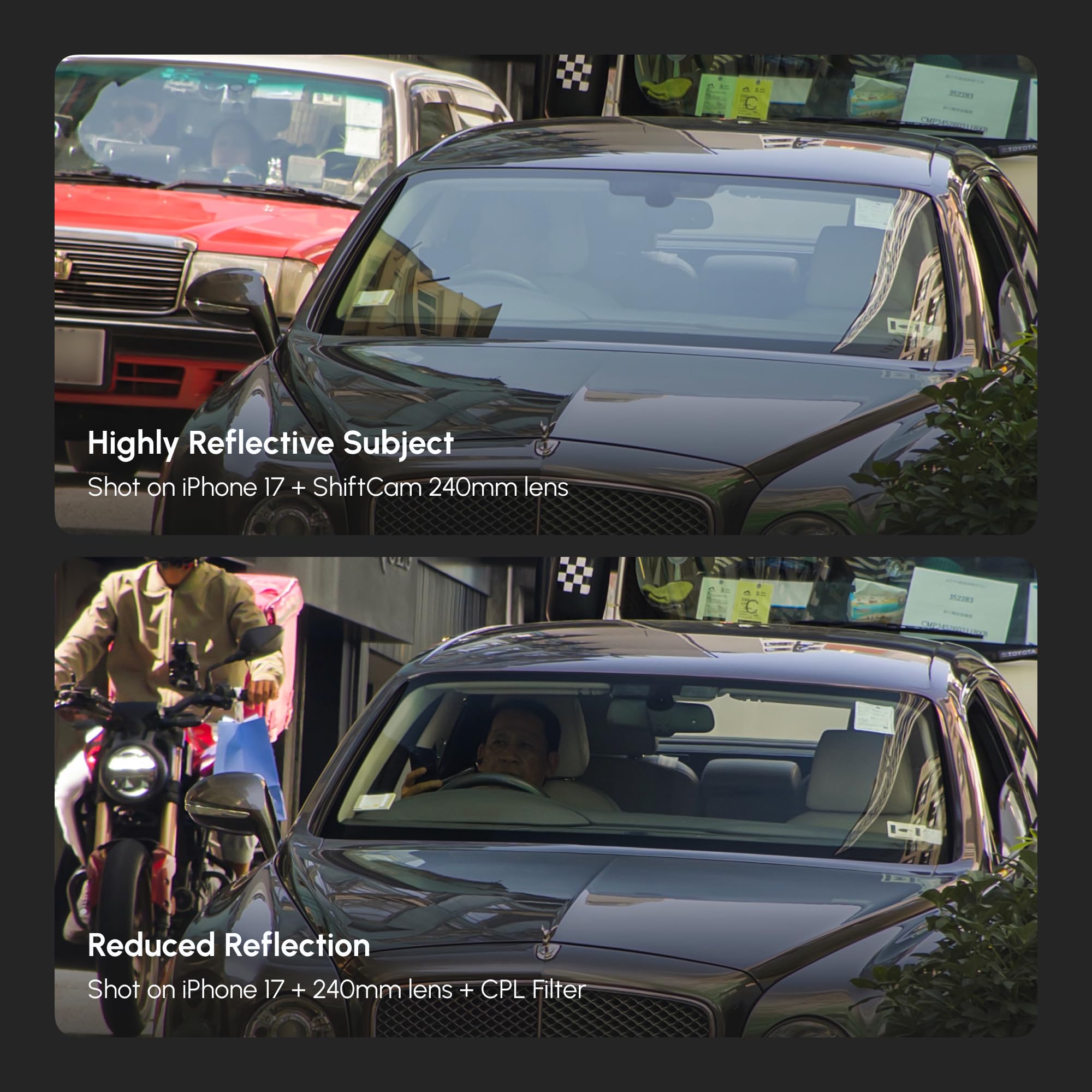 ShiftCam LensUltra 240 mm Super Zoom Teleobjektiv-Set für iPhone & Android – 240 mm Teleobjektiv + 4 Makrokonverter + 3 Filter – Komplette Weitreichweite + Nahaufnahmen für Distanz- und