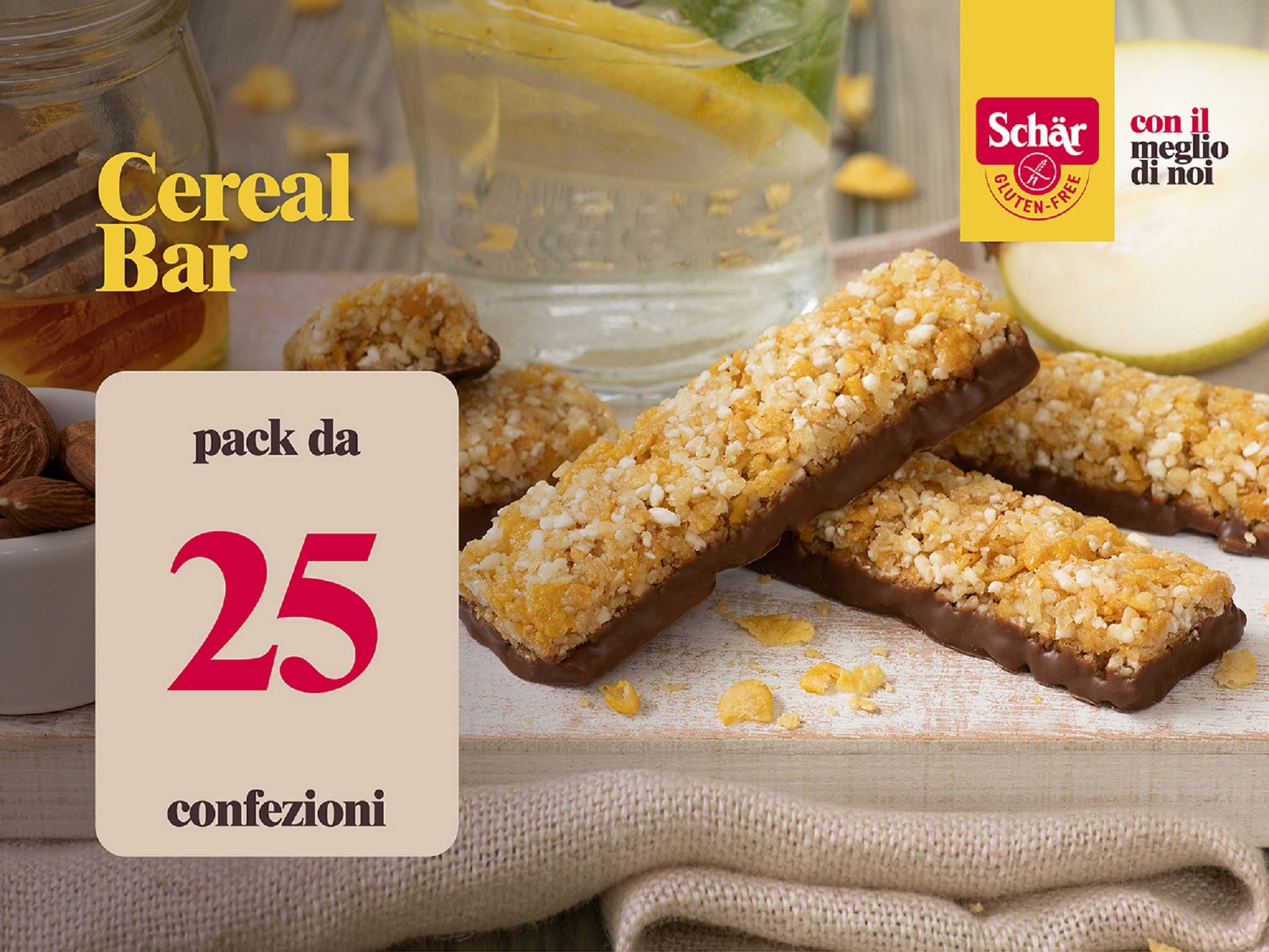 Dr. Schar Cereal Bar Barrita De Cereales - 25 gr - [Pack de 25]
