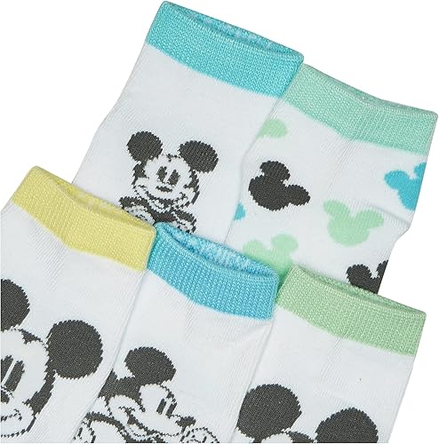 Miniatura 2 de Disney baby-boys Mickey Mouse 5 Pack Shorty Socks