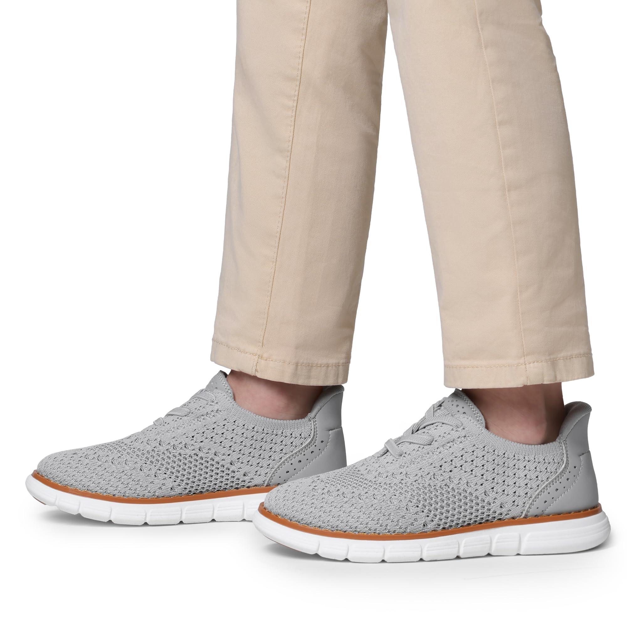 Bruno Marc Scarpe da ginnastica da ragazzo in rete Oxfords casual stringate scarpe leggere