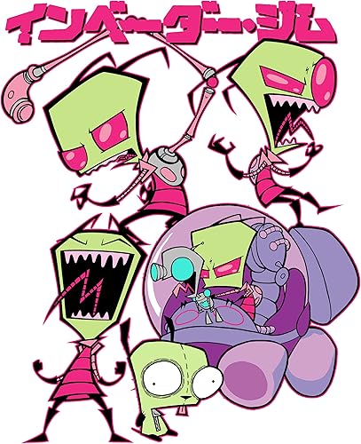 Miniatura 2 de Nickelodeon Invader Zim Dynamic Duo - Camiseta de manga corta para hombre y mujer