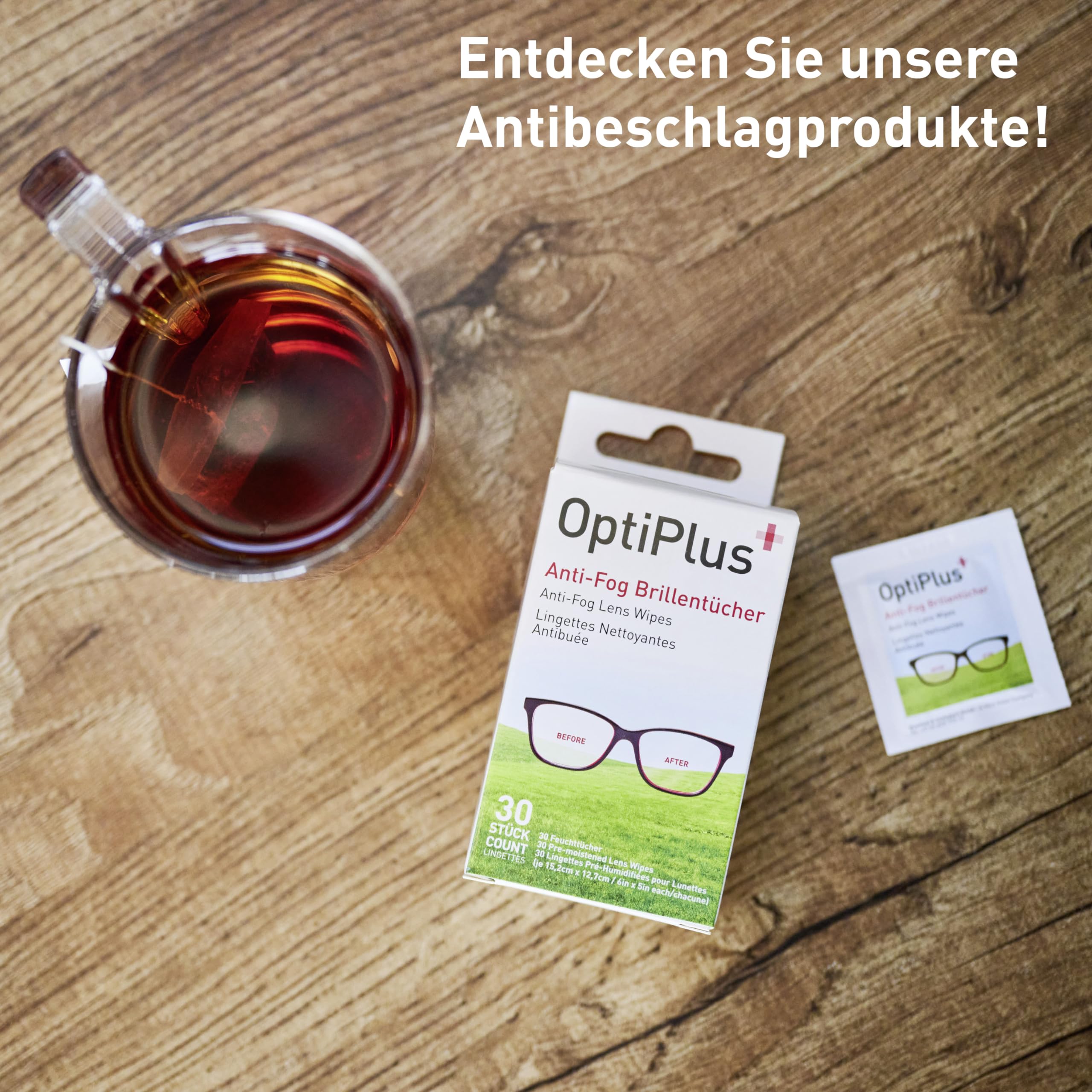 OptiPlus - Salviette per la pulizia degli occhiali, 600 pezzi, delicata e accurata pulizia delle lenti degli occhiali, protezione duratura per rivestimenti multipli, ideali per i viaggi o in viaggio