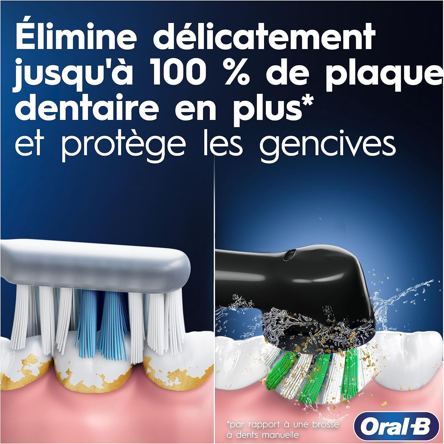 Oral-B Pro 3 3500: Brosse à Dents Électrique avec Capteur de Pression pour des Gencives Saines - Image secondaire