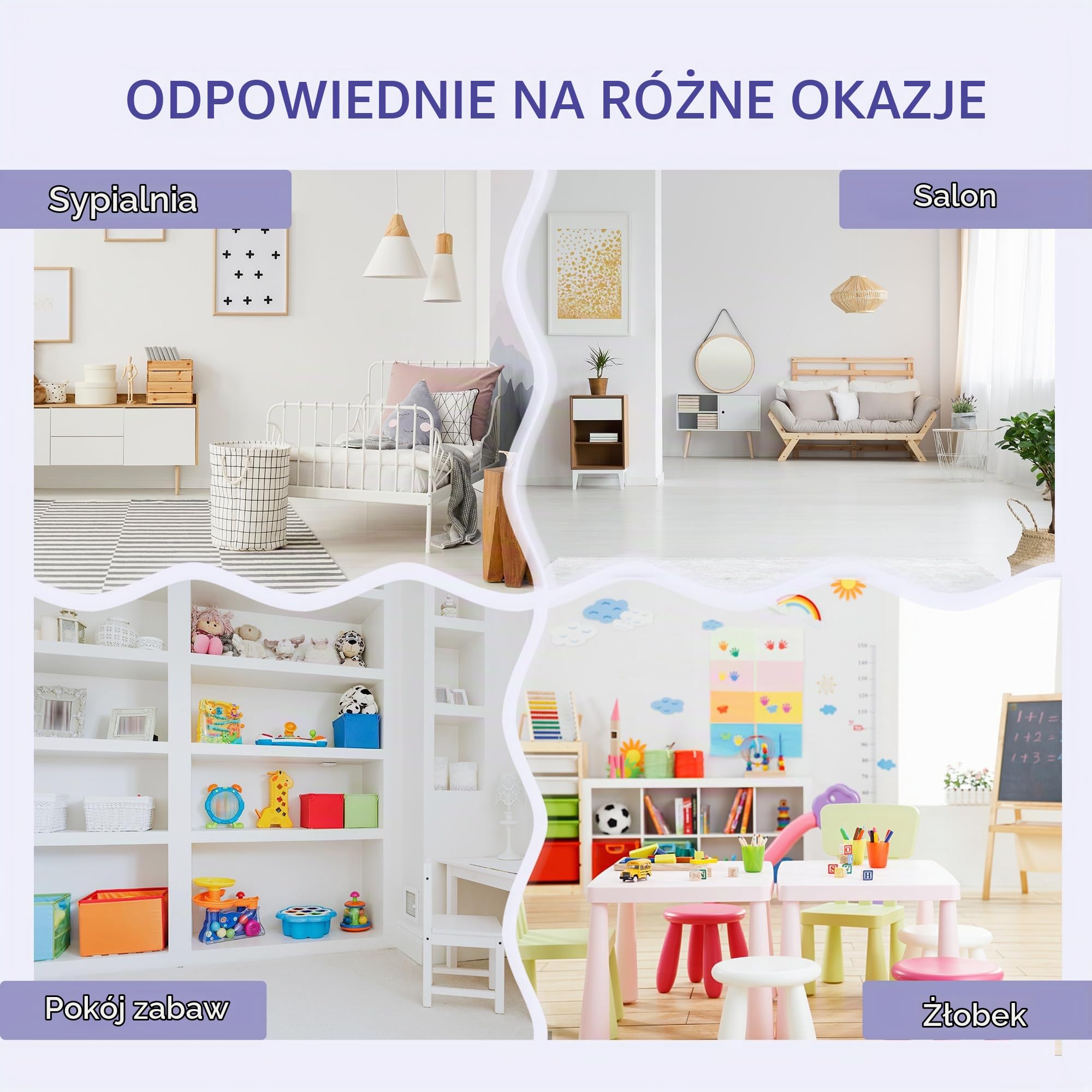 HOMCOM Regał na Książki dla Dzieci Szafka Organizer Salon Komoda Szary