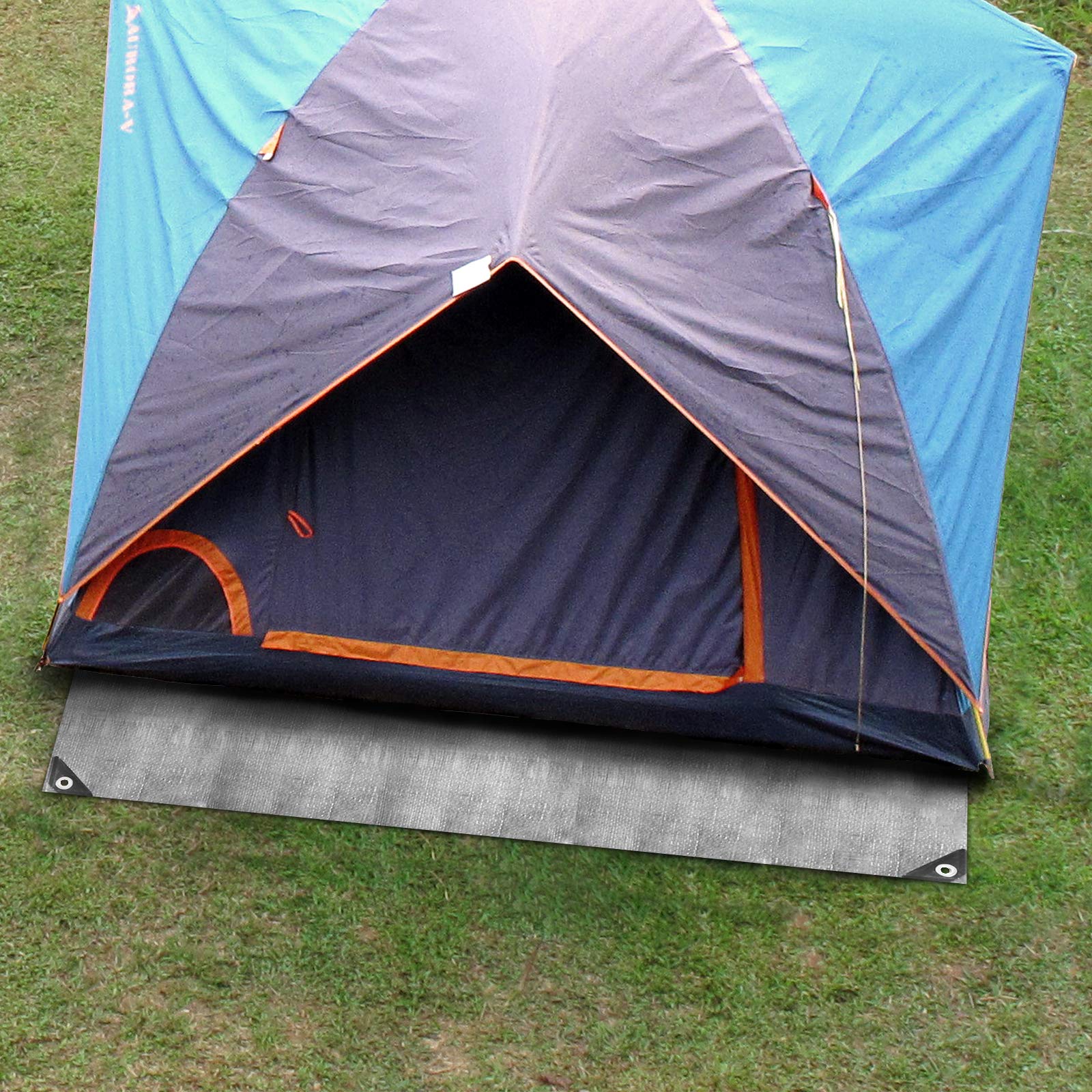 casa pura Zeltunterlage für Camping und Outdoor | Sieger Preis-Leistung | wasserdichte Zeltplane mit Ösen | universal Footprint für Zelte