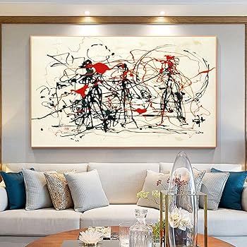 Amazon｜抽象芸術マスタージャクソンポロック作品キャラクター抽象