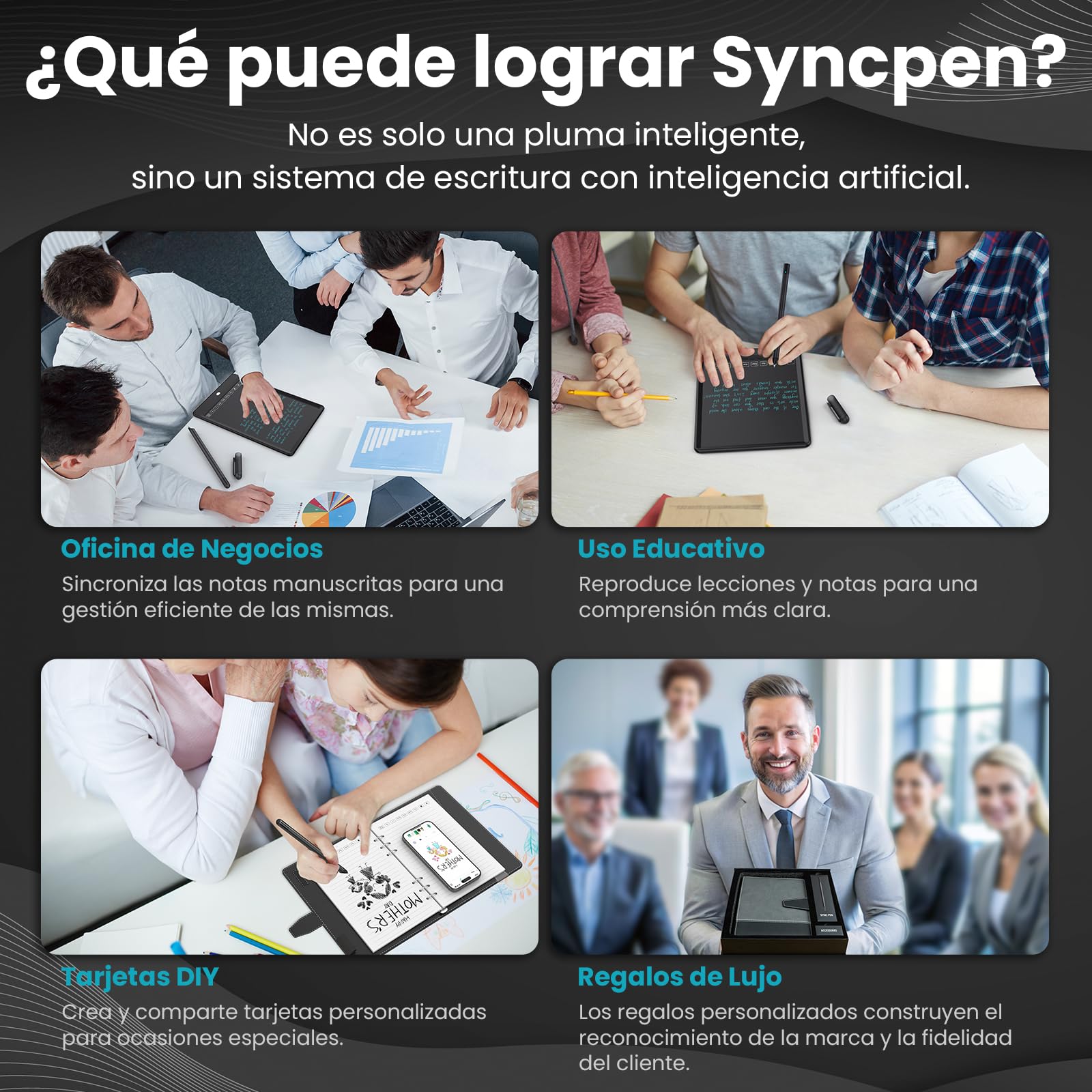 NEWYES SyncPen 3.0 Smart Pen - Synchronisez notes écran papier, compatible iOS Android