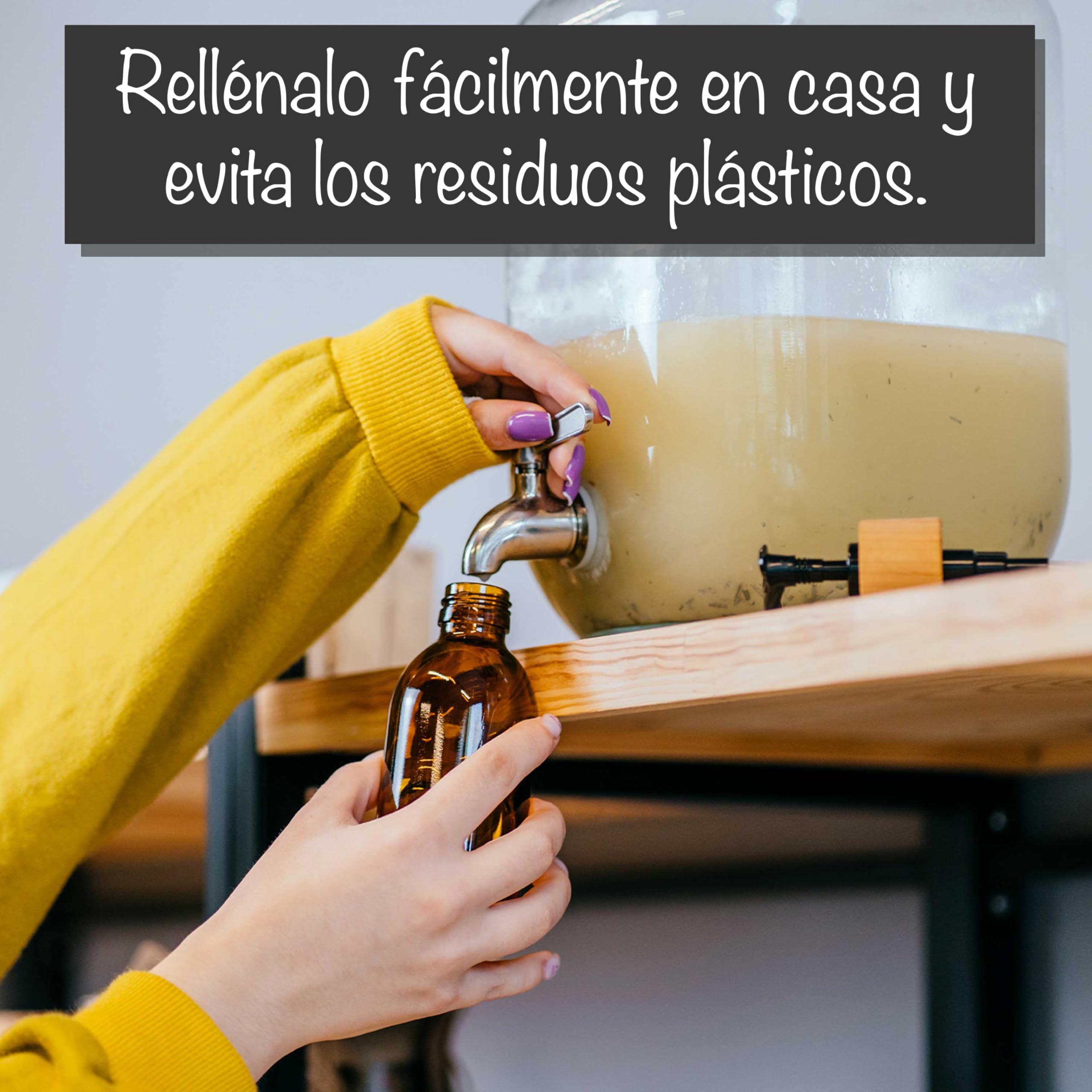 ALTGLAS Dispensador de Jabón 'Sarajevo' - Doble Dispensador de Ducha Hecho de Botella de Vidrio Transparente con Posavasos de Silicona y Cabezal de Bomba en Plata Cepillada (2 Piezas a 500 ml)