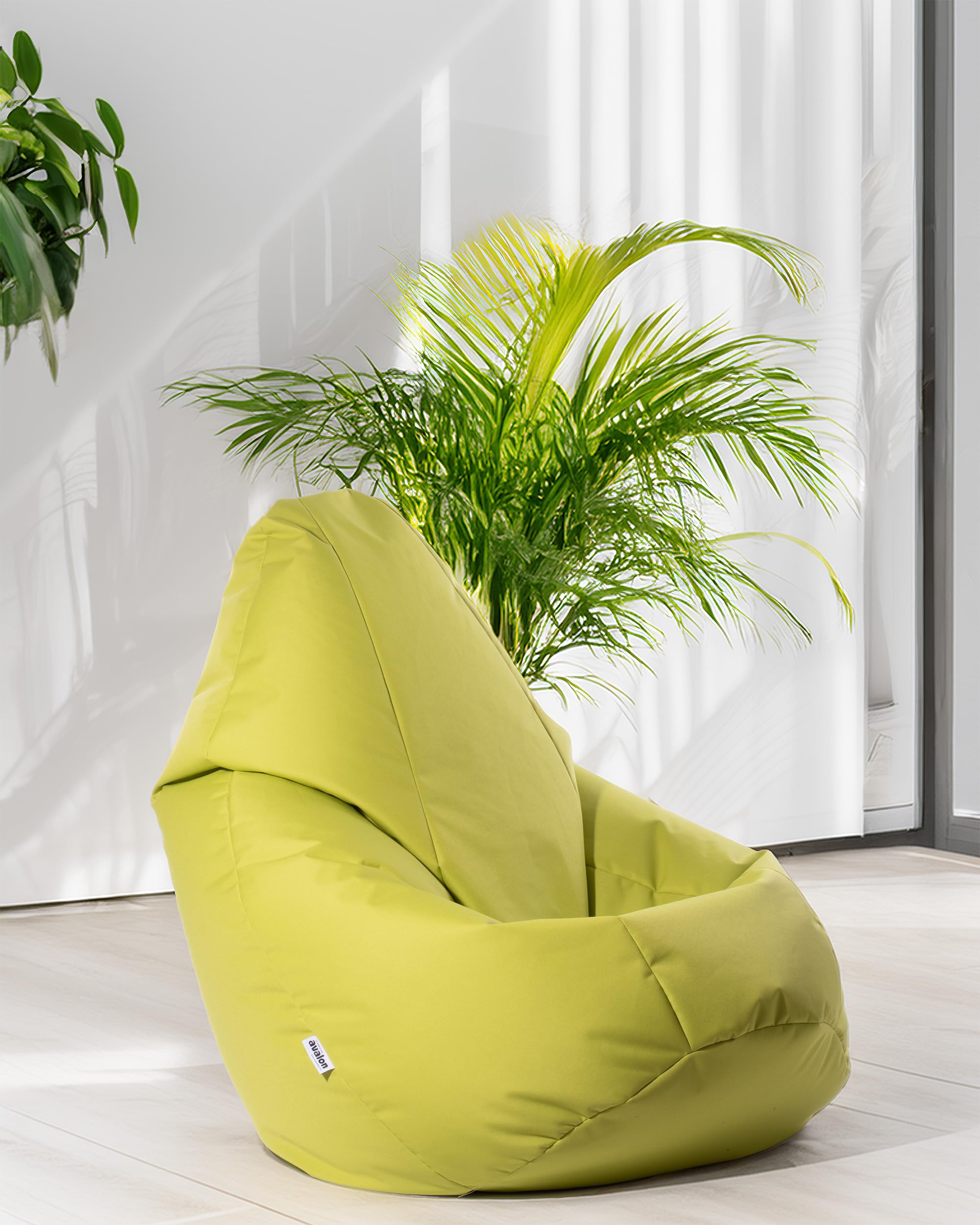Avalon Jive Pouf rembourré en tissu technique indéchirable, taille S Vert foncé