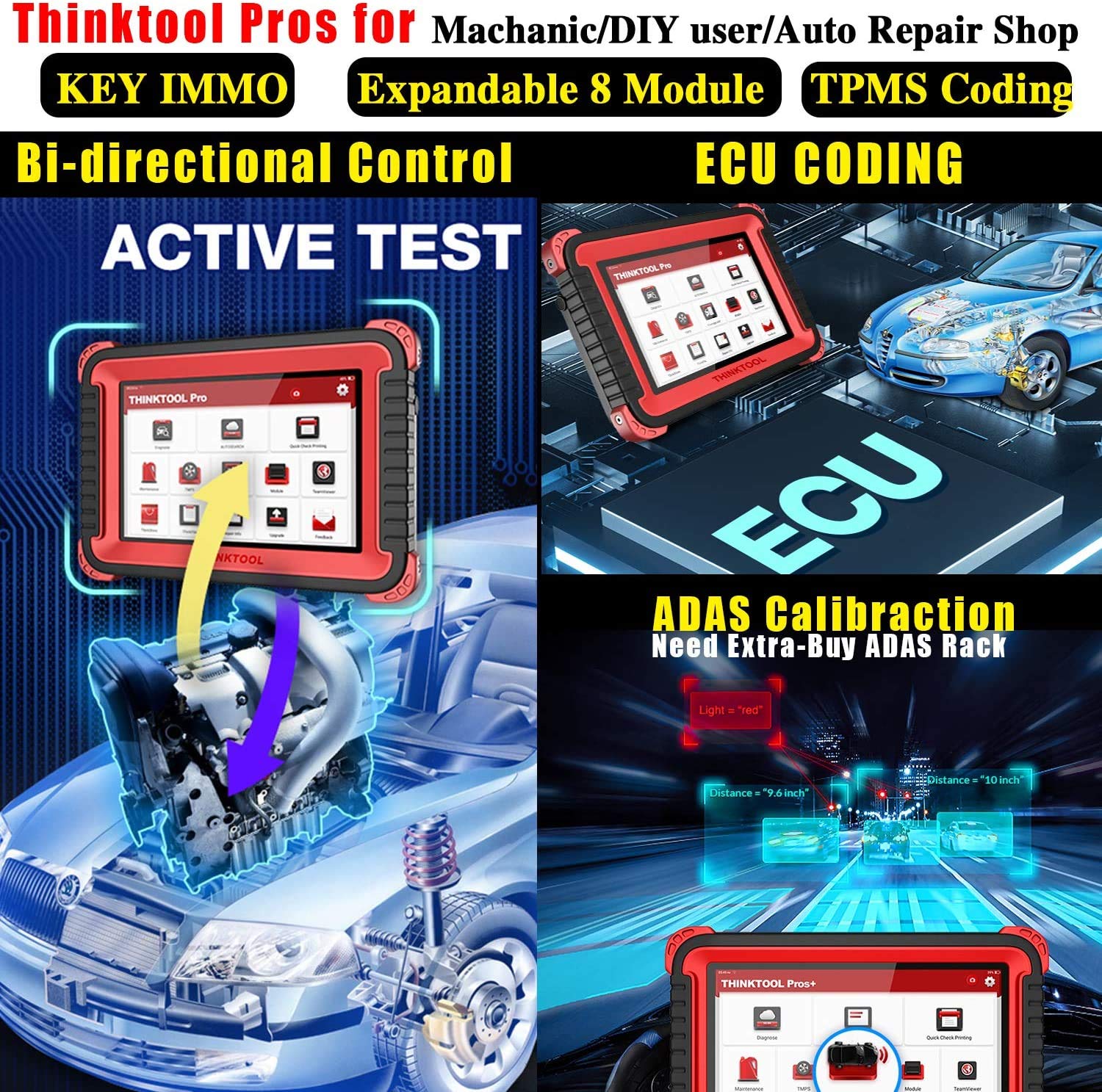 Buy thinkcar Thinktool Pros OBD2 Diagnostic Tool OE Level All System
