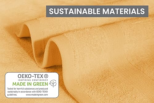 Miniatura 4 de Bennett & Shea Home Toallas de lujo de 12 piezas, 100% algodón turco, toallas de baño de alta calidad para baño, toallas de baño altamente