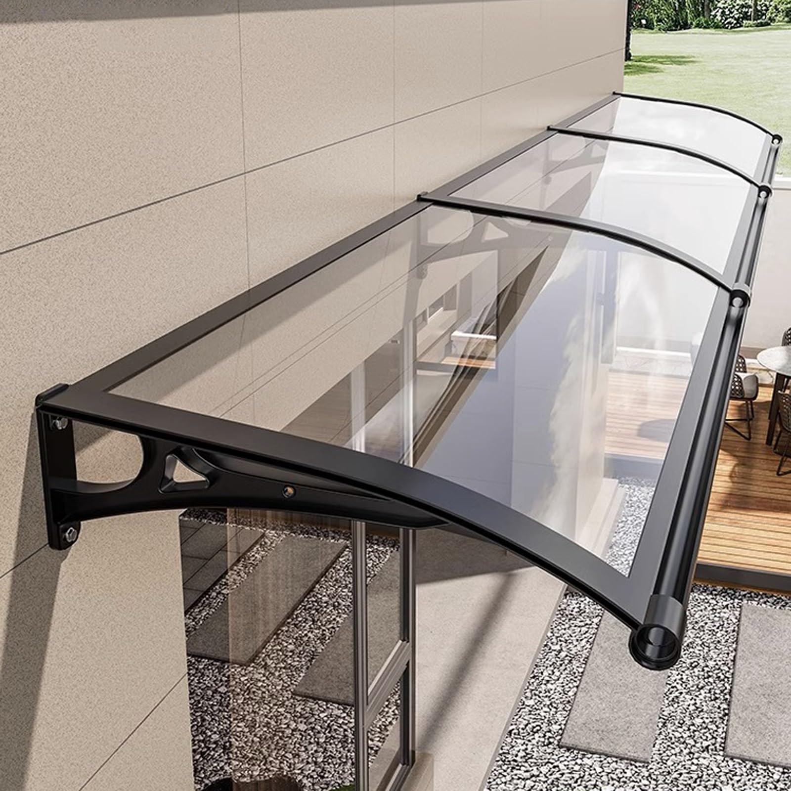 Amazon.co.jp: 雨よけ ひさし、玄関ひさし 後付け、玄関 雨対策、雨
