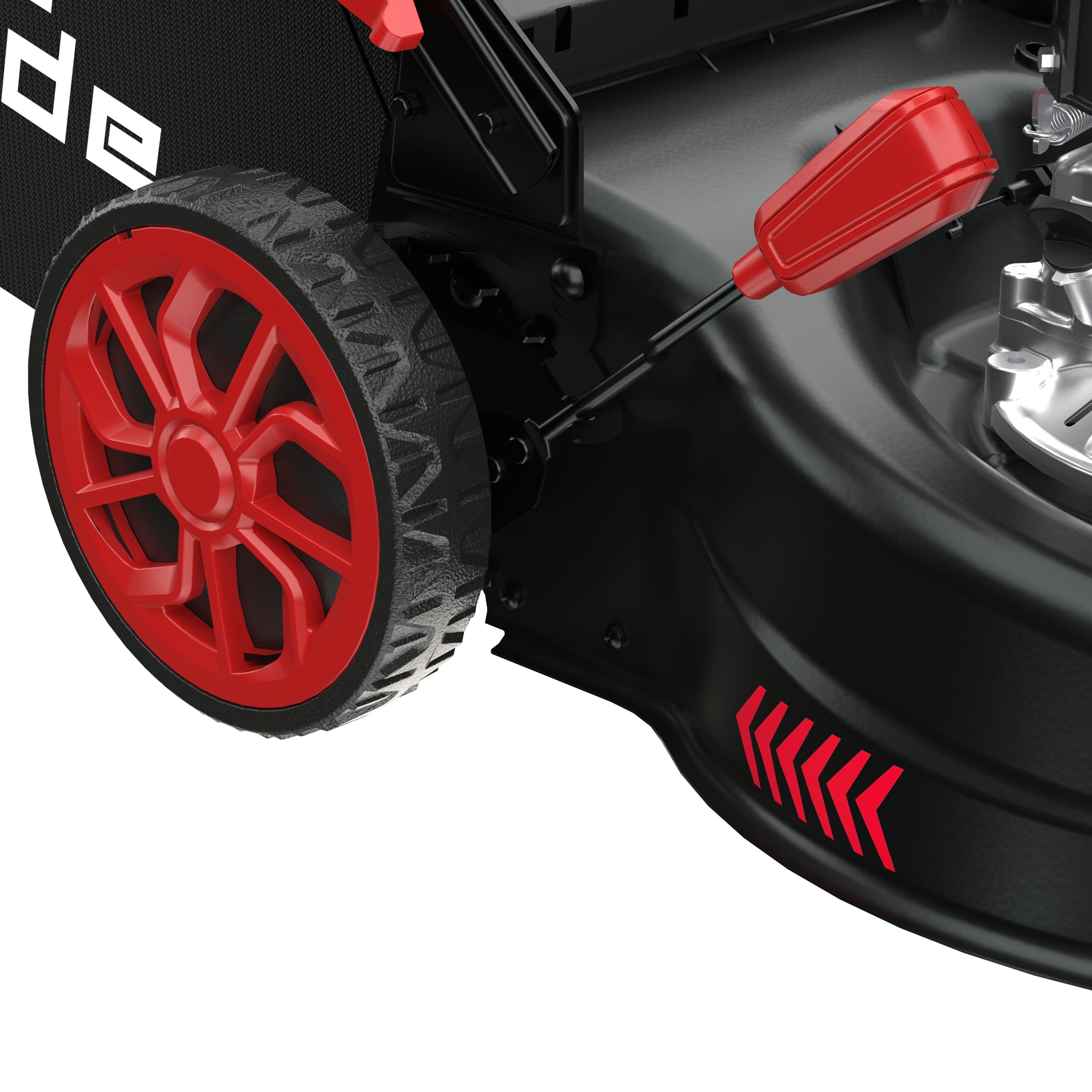 Güde EW 410-144 R Eco Wheeler - Cortacésped de gasolina - Motor de 4 tiempos, cilindrada de 144 centímetros cúbicos, 2,5 kilovatios, 3,4 CV, ancho de corte de 41 centímetros, ajuste de altura de corte