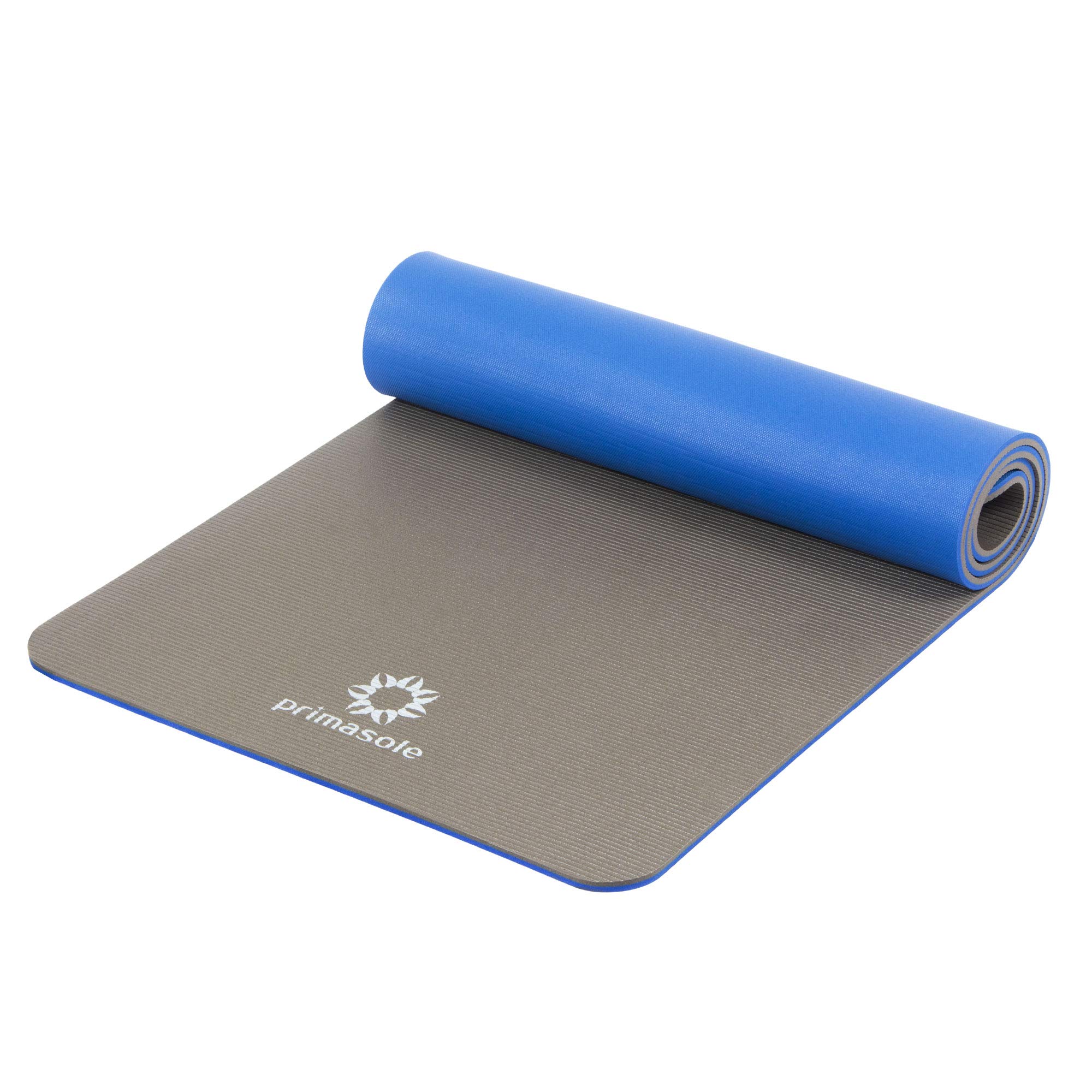 primasoleYoga Mat Eco-Friendly Material 1/2" Non-Slip Yoga Pilates Fitness at Home & Gym Twin Color