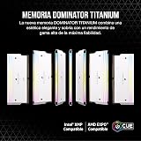 CORSAIR DOMINATOR TITANIUM RGB DDR5 RAM 32GB (2x16GB) Up to 6000MHz CL30-36-36-76 1.40V AMD EXPO Intel XMP 3.0 Desktop Computer Memory – White (CMP32GX5M2B6000Z30W) - 2